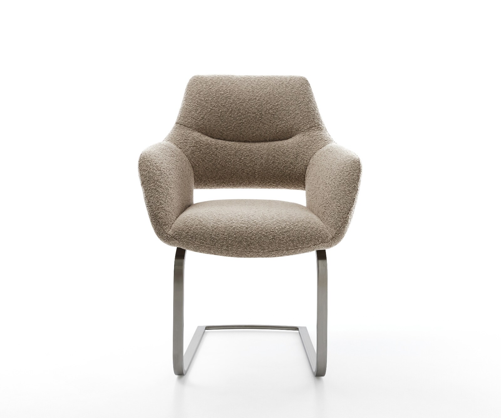 Cantilever Yago-Flex avec accoudoirs bouclé boue pied cantilever plat grafiete ressorts ensachés 1