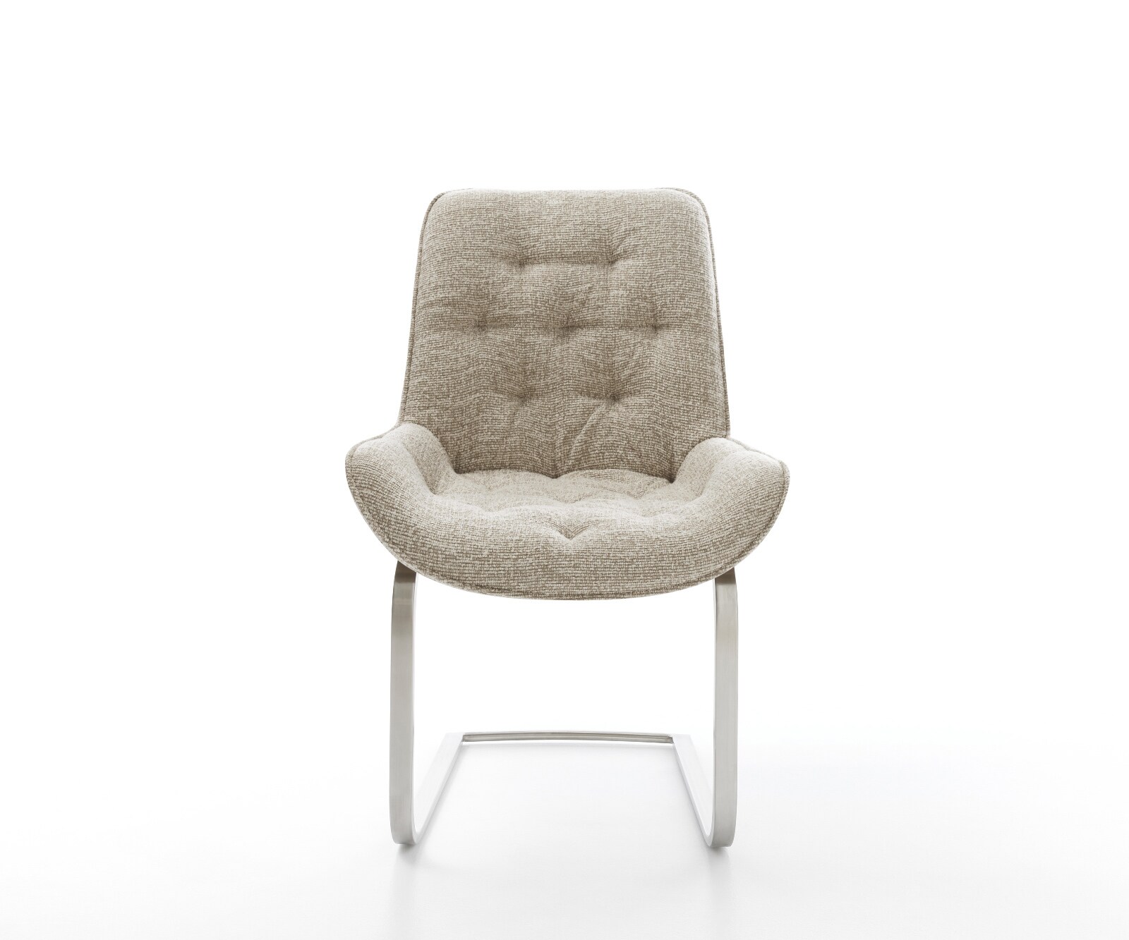 Freischwinger Taimi-Flex Webstoff Soft Beige Freischwinger flach Edelstahl 2