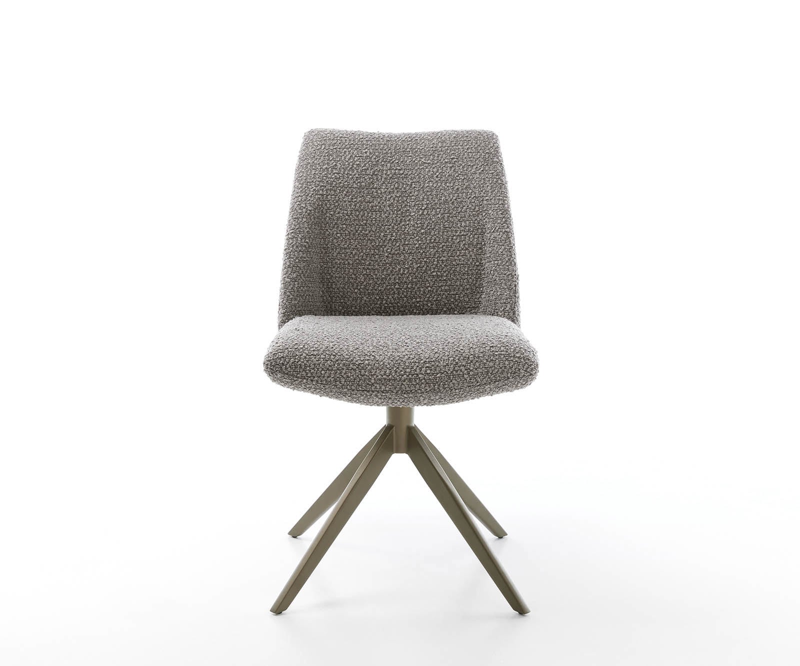 Drehstuhl Elso-Flex Bouclé Silbergrau Kreuzgestell breit Effektfinish Titan 360° drehbar Taschenfederkern 1 Drehstuhl Elso-Flex Bouclé Silbergrau Kreuzgestell breit Effektfinish Titan 360° drehbar Taschenfederkern 1