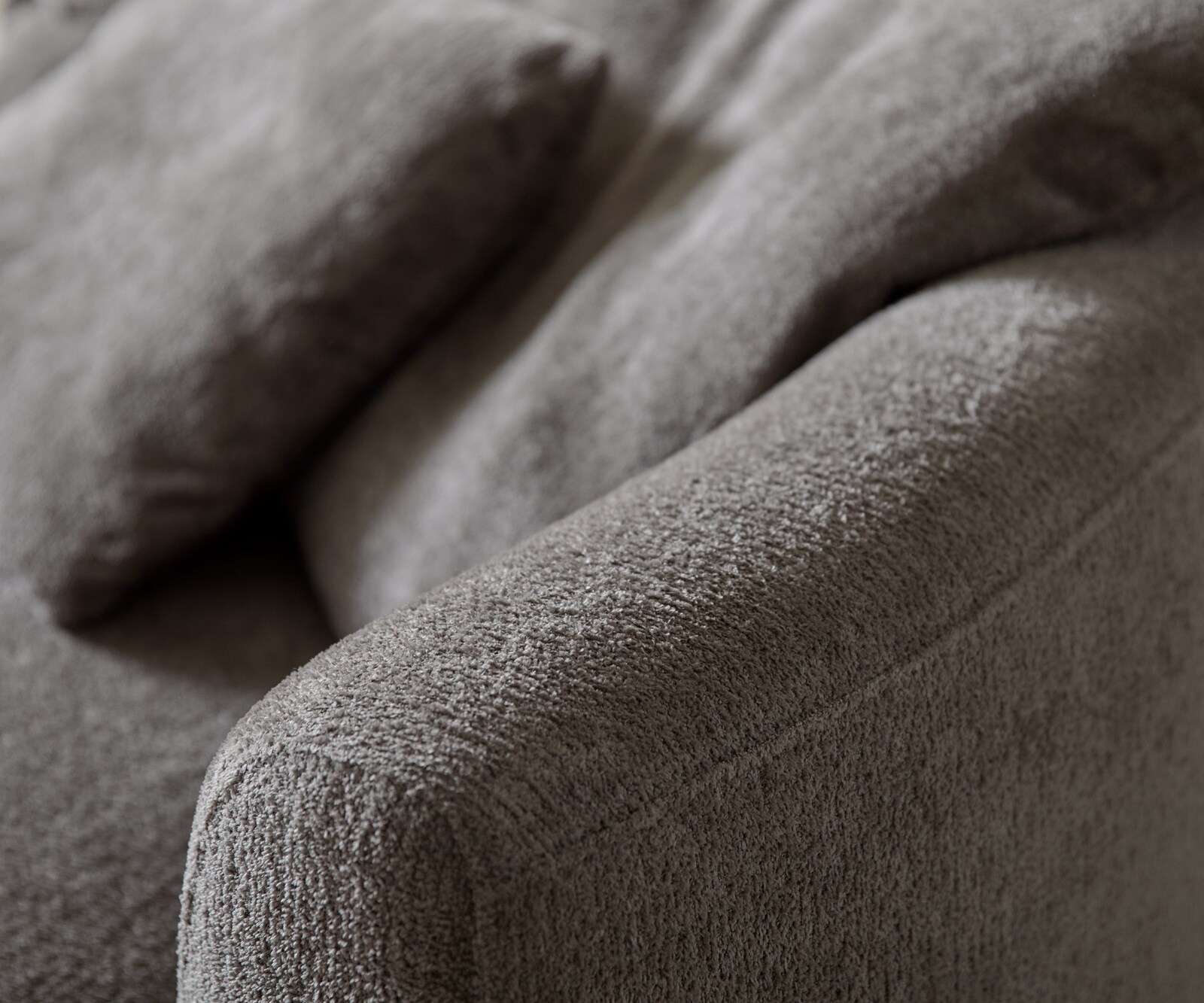 Grand-canapé Edina 330 x 170 cm Bouclé Soft Boue 4