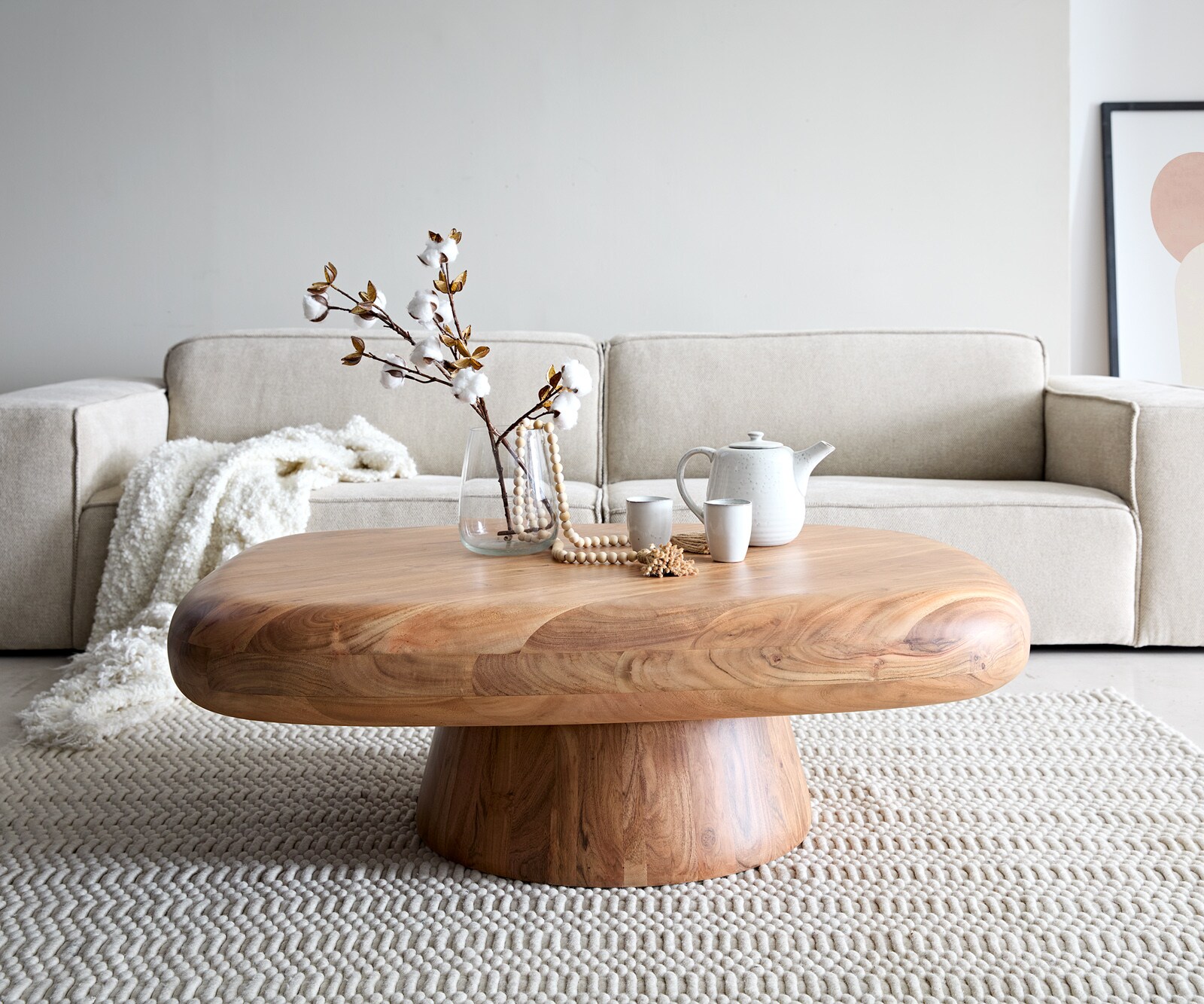 Couchtisch Maskat 120x90 cm Akazie Natur 1 Couchtisch Maskat 120x90 cm Akazie Natur 1