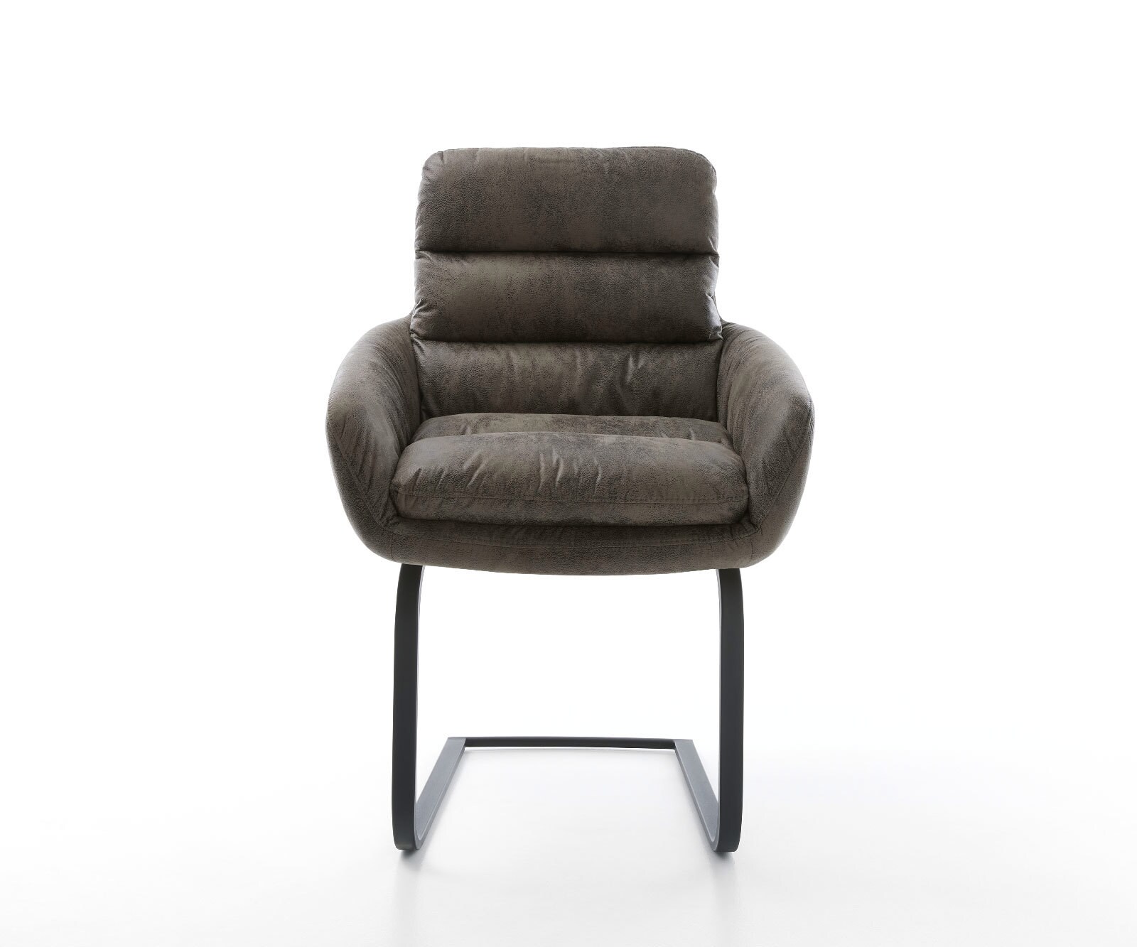 Freischwinger Abelia-Flex mit Armlehnen Mikrofaser Grau Antik Freischwinger flach Schwarz 1 Freischwinger Abelia-Flex mit Armlehnen Mikrofaser Grau Antik Freischwinger flach Schwarz 1