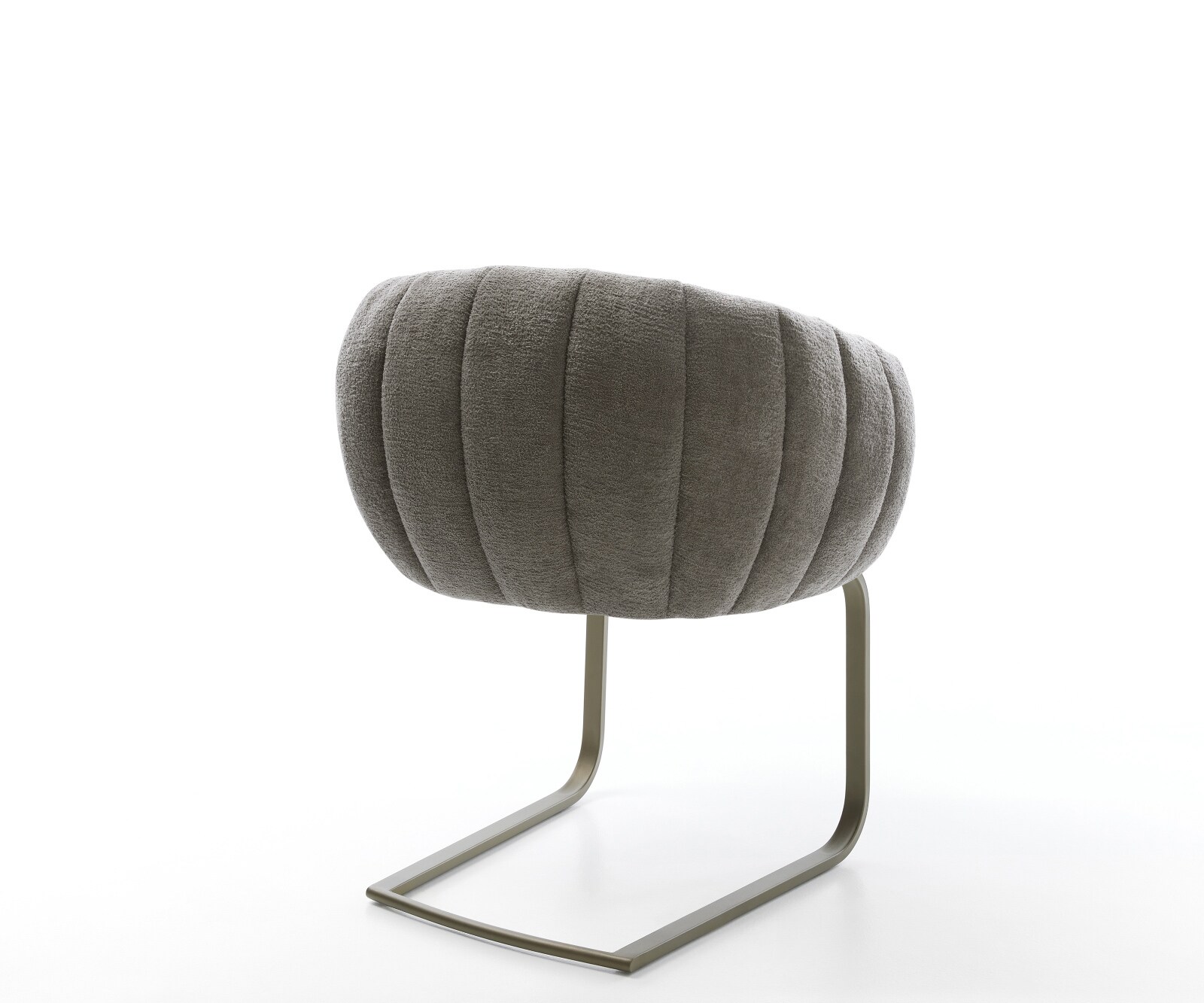 Cantilever Jada-Flex bouclé doux couleur boue pied cantilever plat aspect titane ressorts ensachés 5