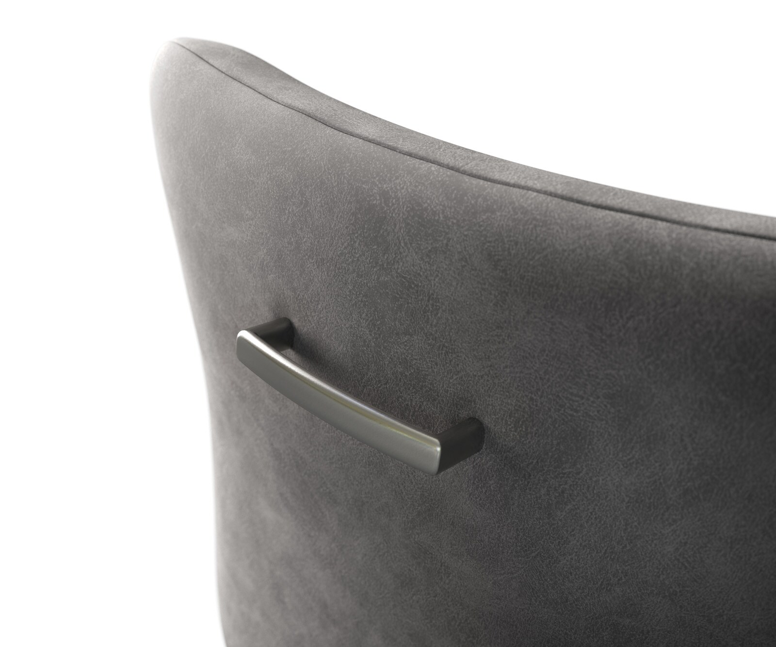Poignée-de-fauteuil-de-bar Flex Acier inoxydable plat Argent 