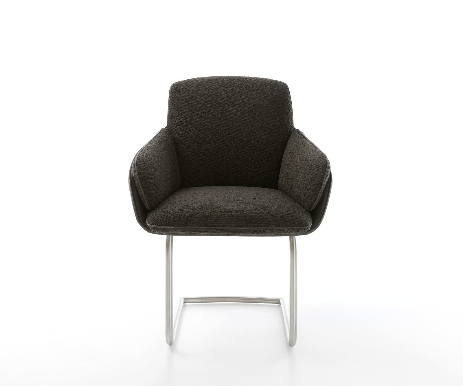 Freischwinger Luan-Flex mit Armlehnen Materialmix Schwarz Freischwinger rund Edelstahl 1 Freischwinger Luan-Flex mit Armlehnen Materialmix Schwarz Freischwinger rund Edelstahl 1