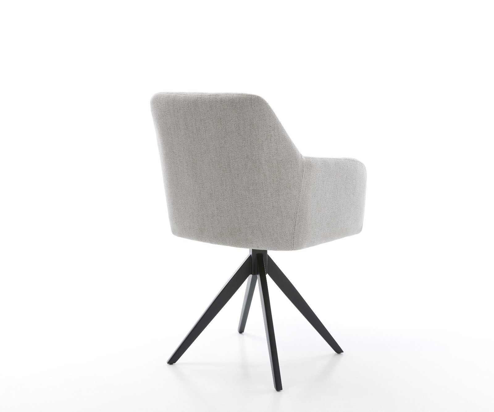 Esszimmerstuhl Greg-Flex Stripes Hellgrau Kreuzgestell kantig Schwarz Taschenfederkern 4 Esszimmerstuhl Greg-Flex Stripes Hellgrau Kreuzgestell kantig Schwarz Taschenfederkern 4