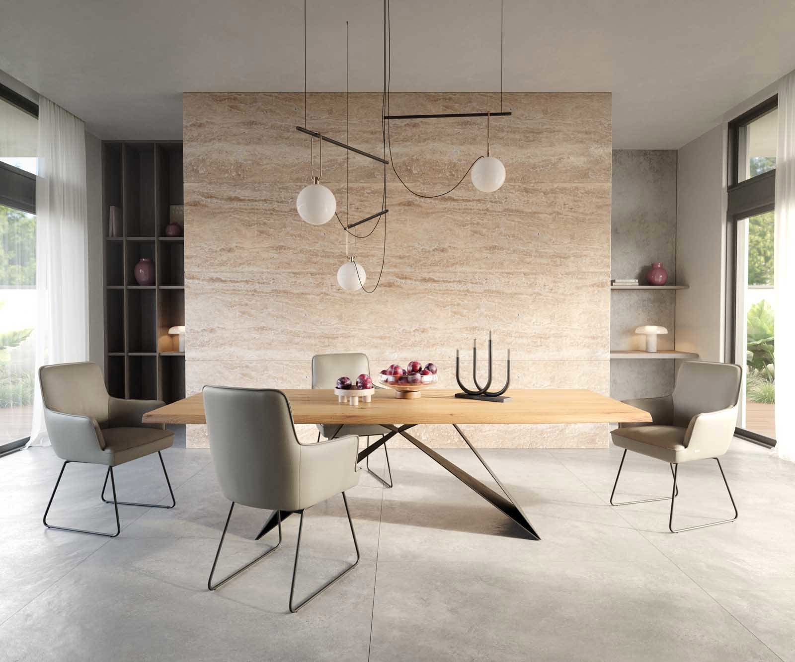 Esszimmerstuhl Heira-Flex mit Armlehnen Echt-Leder Schlamm Kufengestell Schwarz Taschenfederkern 4 Esszimmerstuhl Heira-Flex mit Armlehnen Echt-Leder Schlamm Kufengestell Schwarz Taschenfederkern 4