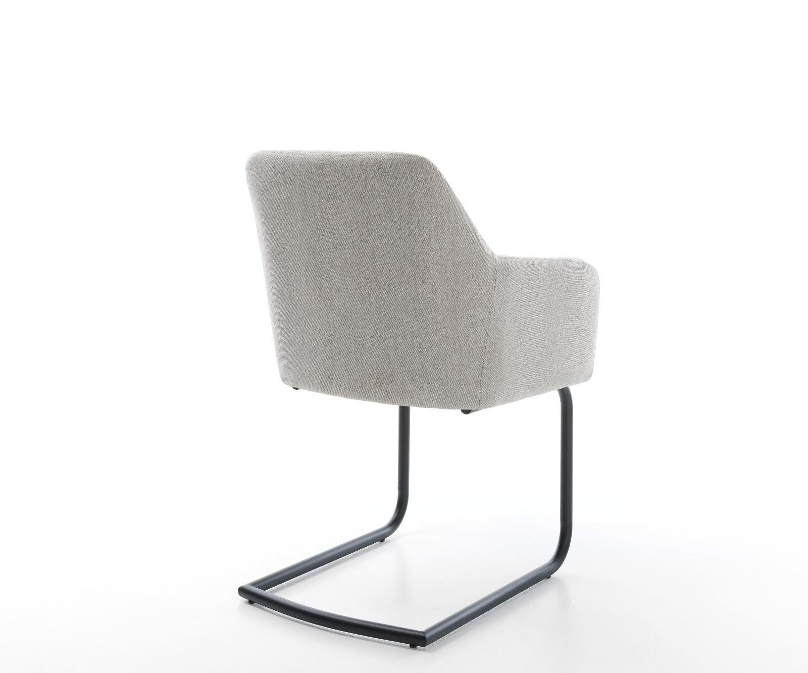 Freischwinger Greg-Flex Stripes Hellgrau Freischwinger rund Schwarz Taschenfederkern 5