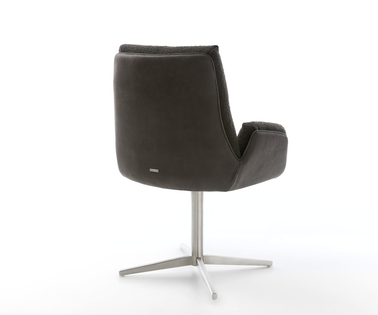 Drehstuhl Clea-Flex Materialmix Schwarz Fußkreuz Edelstahl 360° drehbar 4 Drehstuhl Clea-Flex Materialmix Schwarz Fußkreuz Edelstahl 360° drehbar 4