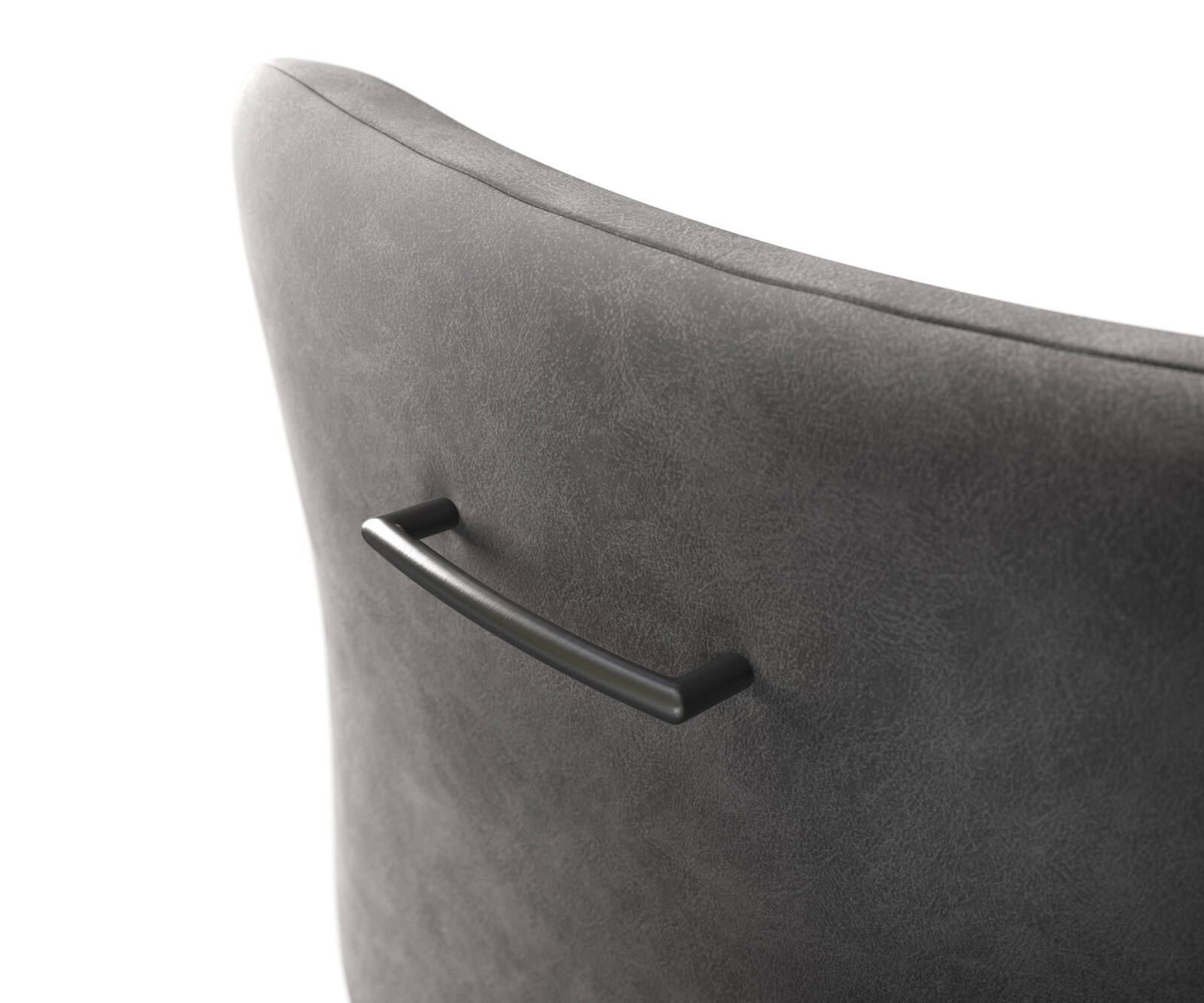 Poignée-de-chaise-de-bar Flex-Rund acier inoxydable grafiete