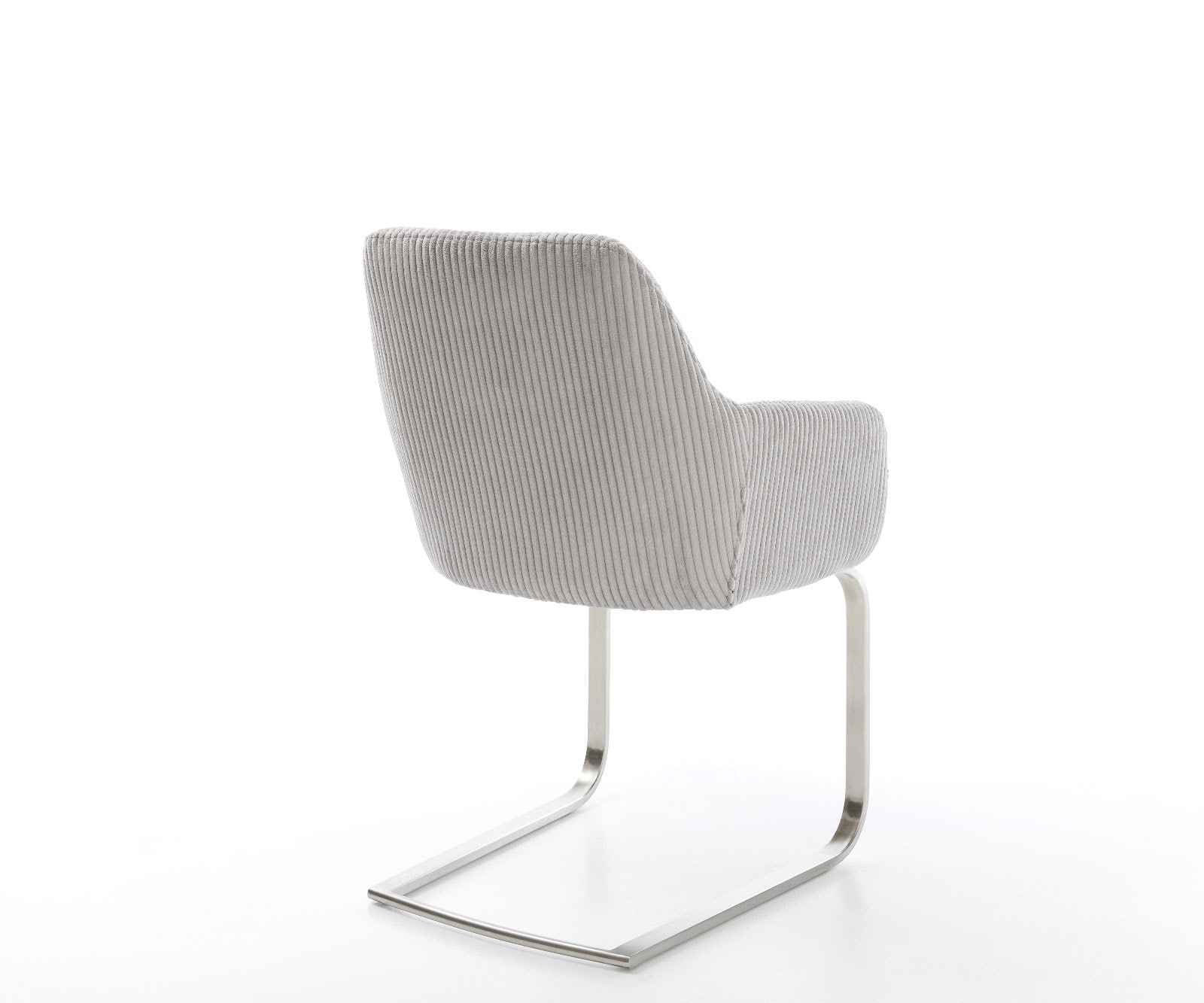 Cantilever Pejo-Flex côtelé gris argenté pied cantilever plat acier inoxydable brossé ressorts ensachés 5 Cantilever Pejo-Flex côtelé gris argenté pied cantilever plat acier inoxydable brossé ressorts ensachés 5