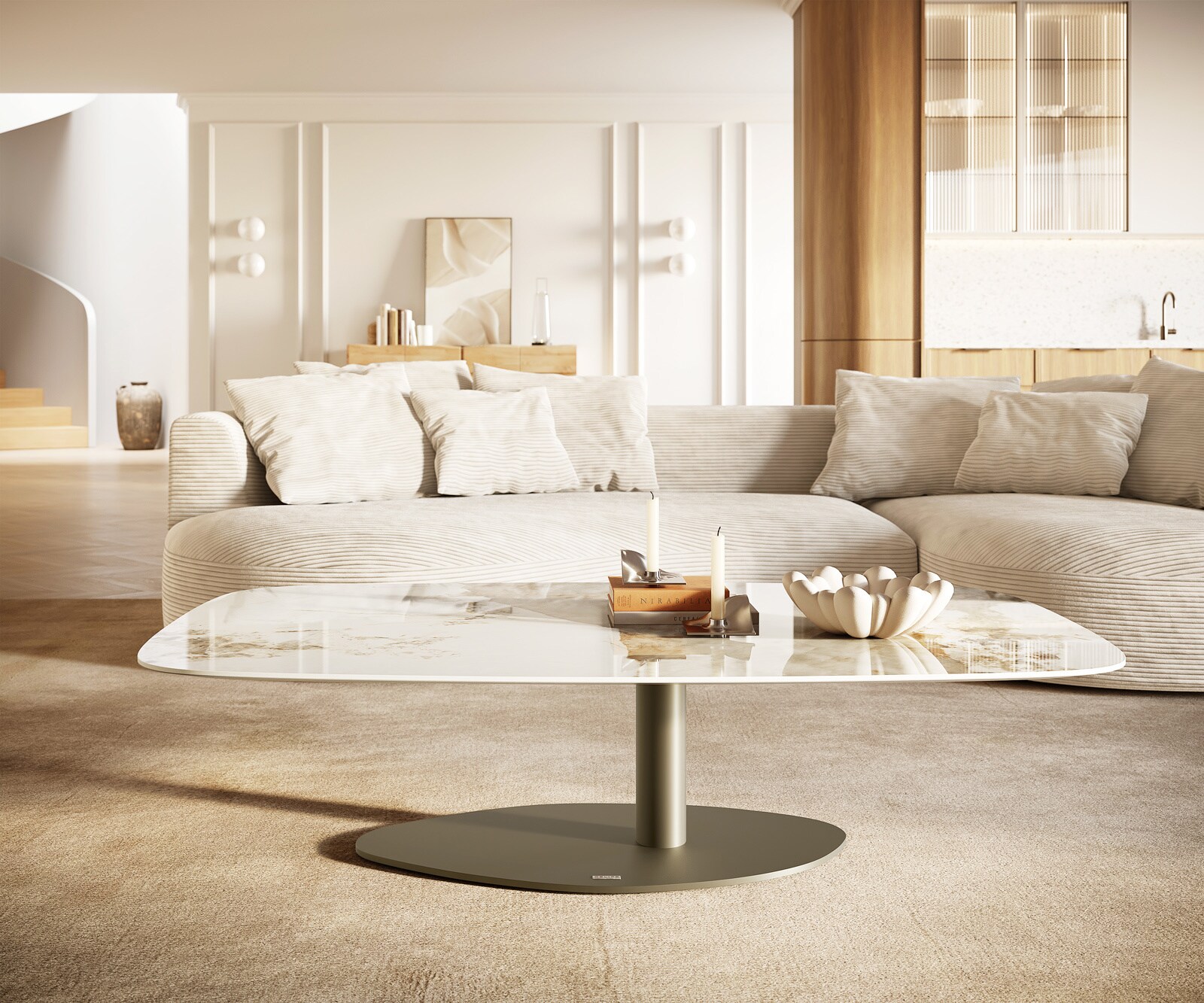 Couchtisch Edge Boot 140x80 cm Keramik Minas Melange Vibany Metall Effektfinish Titan 1 Couchtisch Edge Boot 140x80 cm Keramik Minas Melange Vibany Metall Effektfinish Titan 1