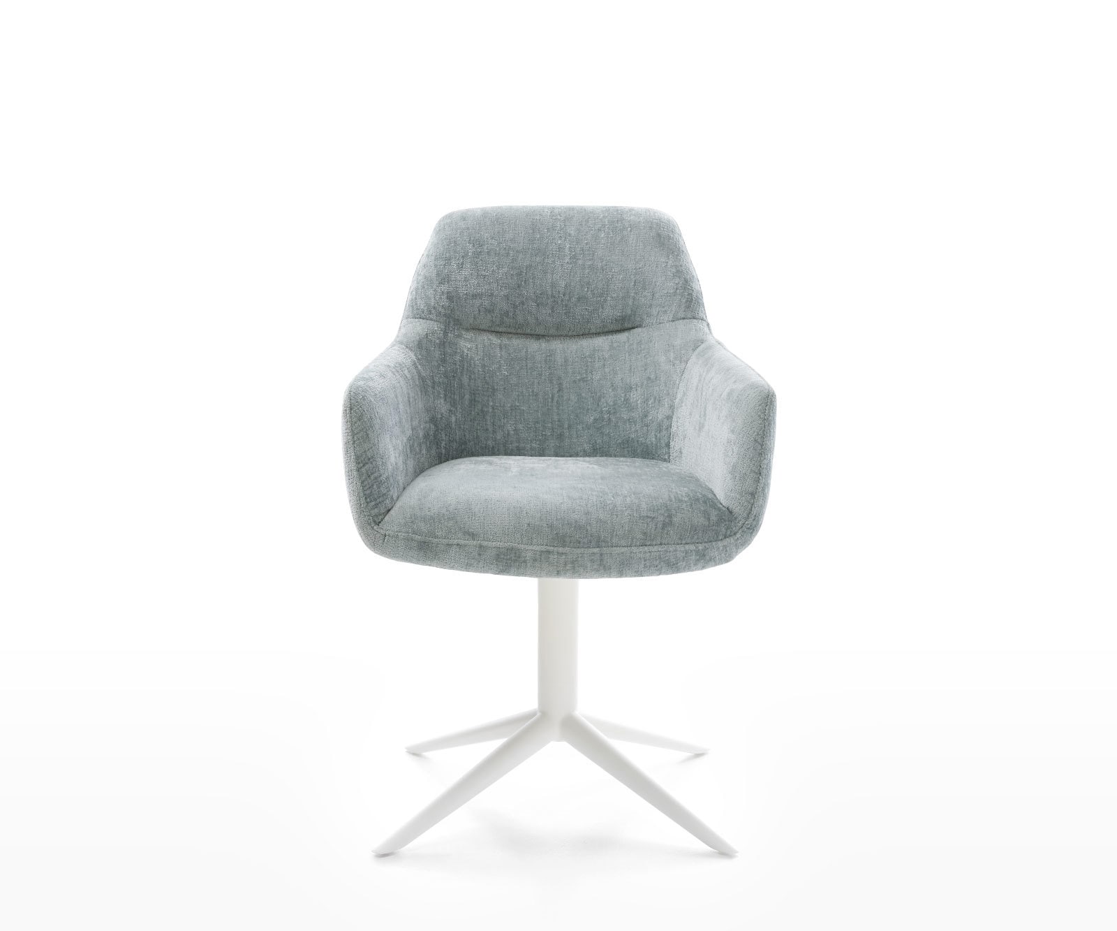 Chaise-pivotante Pejo-Flex chenille bleu pastel pied de chaise 4 branches blanc pivotement sur 360° fonction bascule ressorts ensachés 1 Chaise-pivotante Pejo-Flex chenille bleu pastel pied de chaise 4 branches blanc pivotement sur 360° fonction bascule ressorts ensachés 1