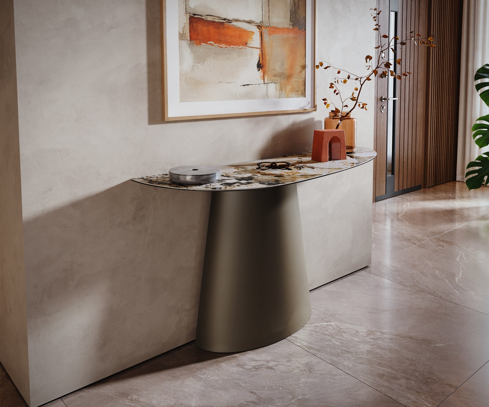 Konsolentisch Edge Keramik Oval 5