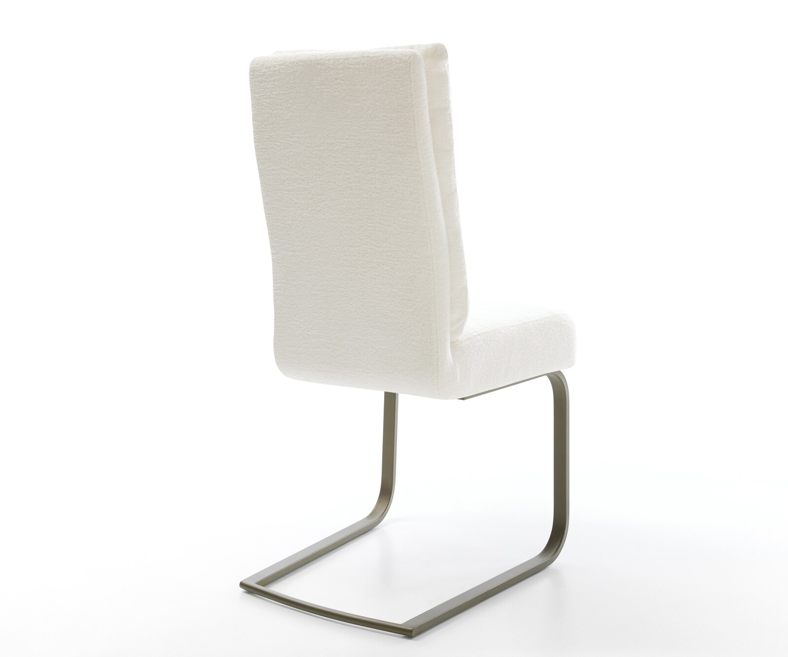 Freischwinger Pela-Flex Bouclé Soft Beige Freischwinger flach Effektfinish Titan Taschenfederkern 4