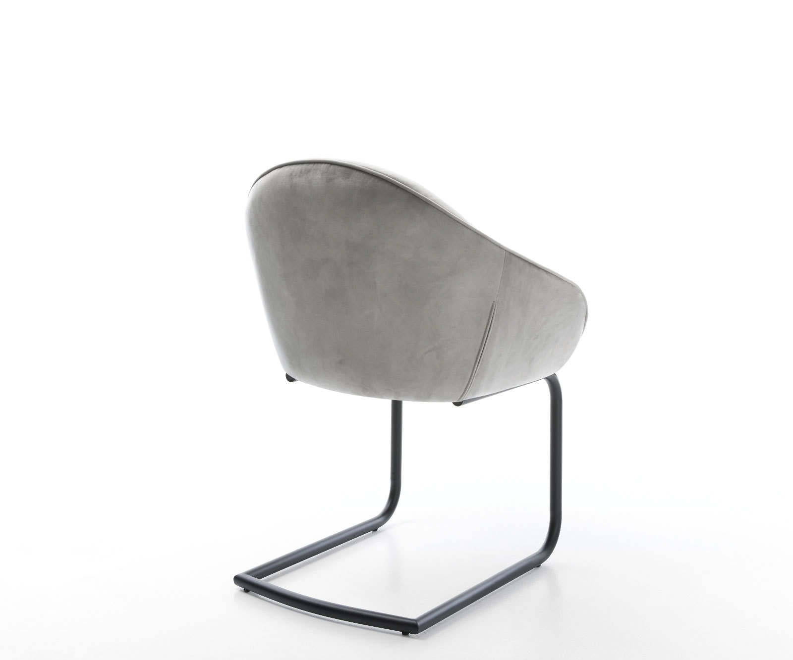 Freischwinger Gaio-Flex Samt Grau Freischwinger rund Schwarz 4 Freischwinger Gaio-Flex Samt Grau Freischwinger rund Schwarz 4