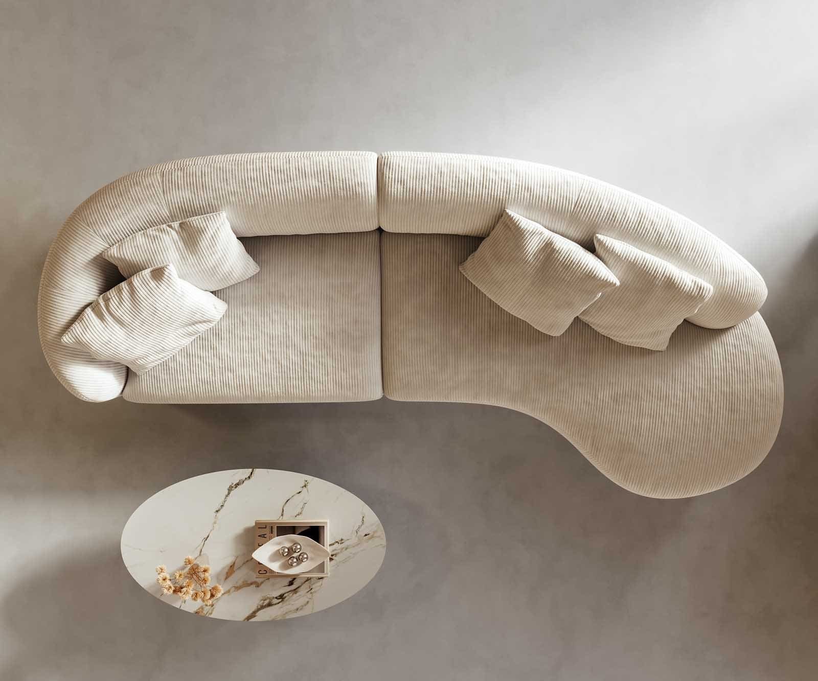 Sofa Mairi 330x160 cm Cord Beige 3 Sofa Mairi 330x160 cm Cord Beige 3