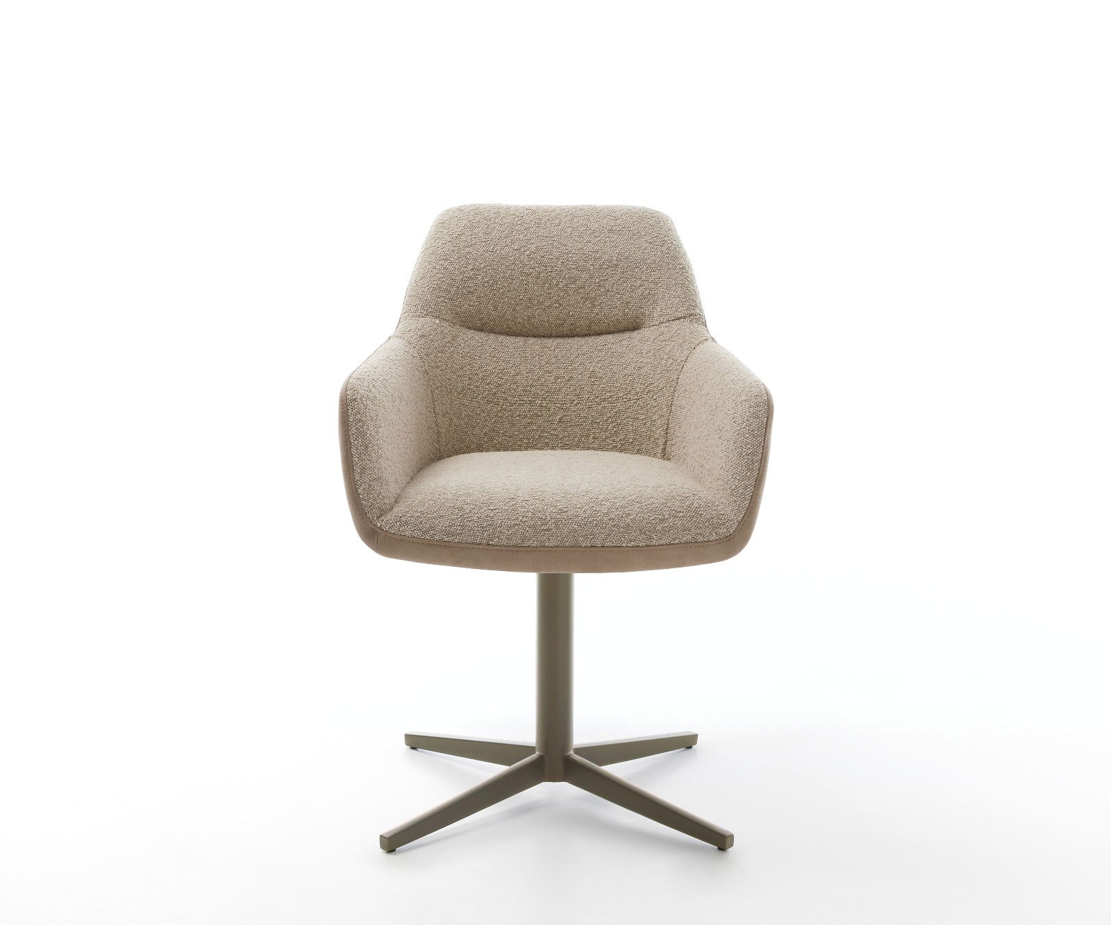 Drehstuhl Pejo-Flex Materialmix Schlamm Fußkreuz Effektfinish Titan 360° drehbar Taschenfederkern 1