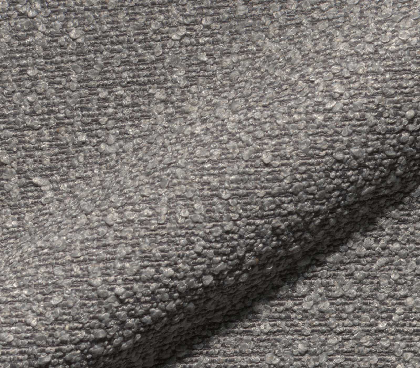 Cantilever Vinka-Flex avec accoudoirs bouclé gris argenté pied cantilever rond acier inoxydable brossé ressorts ensachés 2