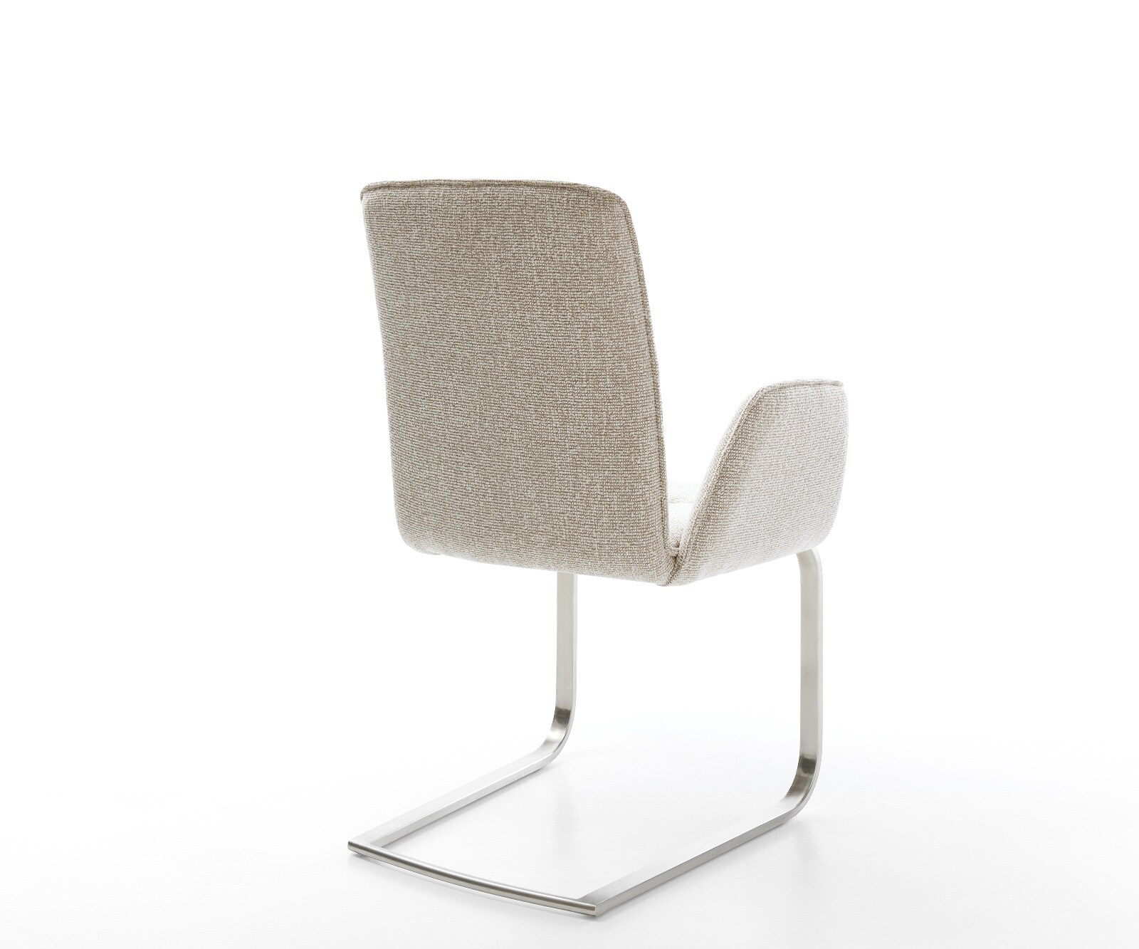 Freischwinger Vinja-Flex Webstoff Soft Beige Freischwinger flach Edelstahl 5