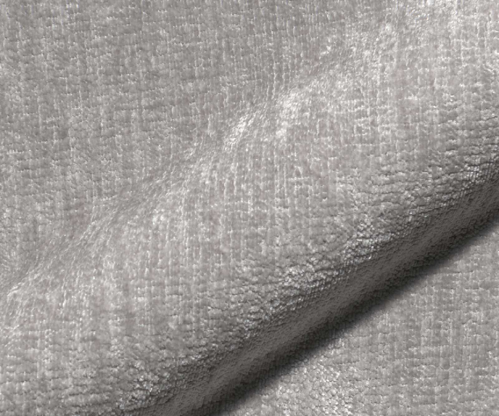 Freischwinger Jova-Flex mit Armlehnen Chenille Silbergrau Freischwinger rund Edelstahl Taschenfederkern 2