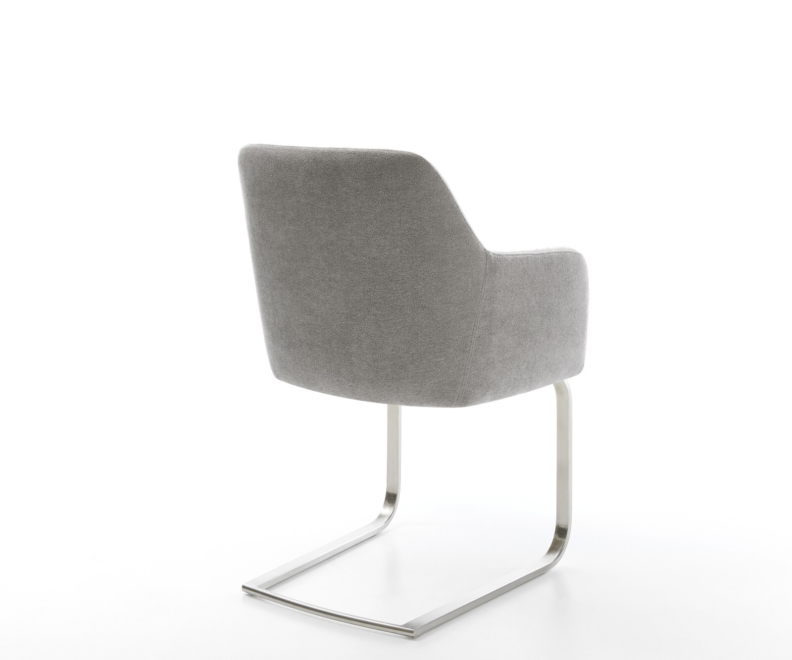 Cantilever Greg-Flex tissu structuré doux gris pied cantilever plat acier inoxydable resorts ensachés 5