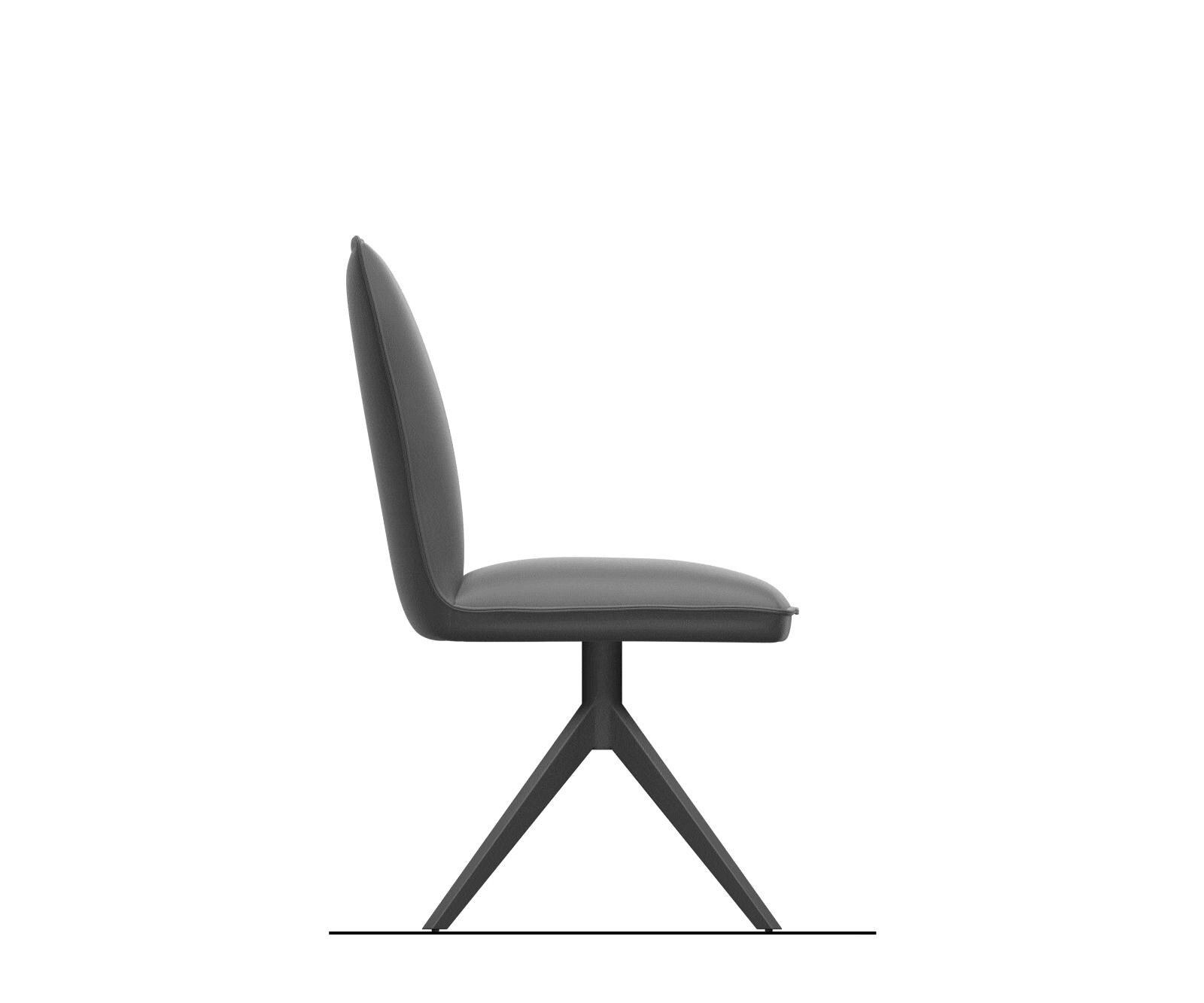 Chaise-pivotante Lelio-Flex bouclé doux beige pied croisé large grafiete pivotement sur 360° fonction bascule resorts ensachés 9