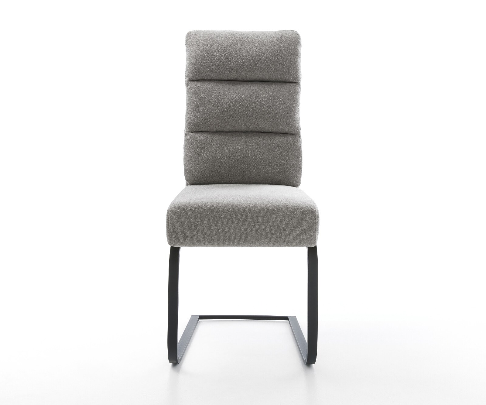 Freischwinger Pela-Flex Strukturstoff Soft Grau Freischwinger flach Schwarz Taschenfederkern 1