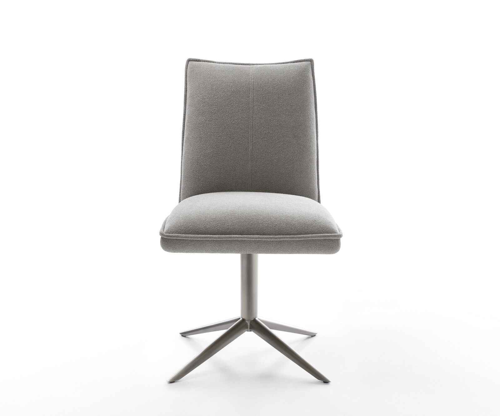 Drehstuhl Lelio-Flex Strukturstoff Soft Grau Fußkreuz Graphit 360° drehbar Wippfunktion Taschenfederkern 2