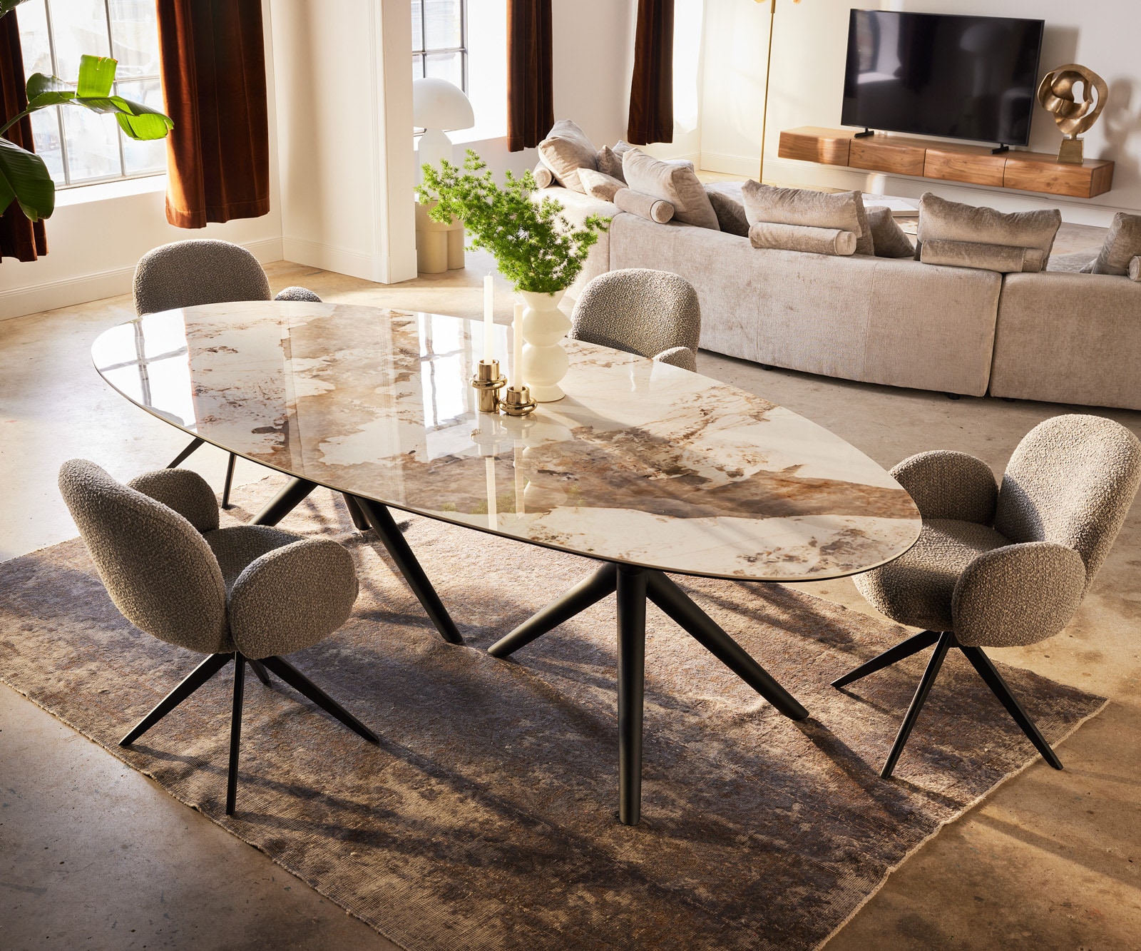 Esstisch Edge Keramik Oval Esstisch Edge Keramik Oval