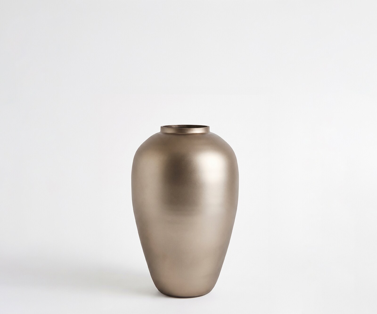 Vase Rondia B17 x T17 x H28 cm Glas Opal Mundgeblasen
