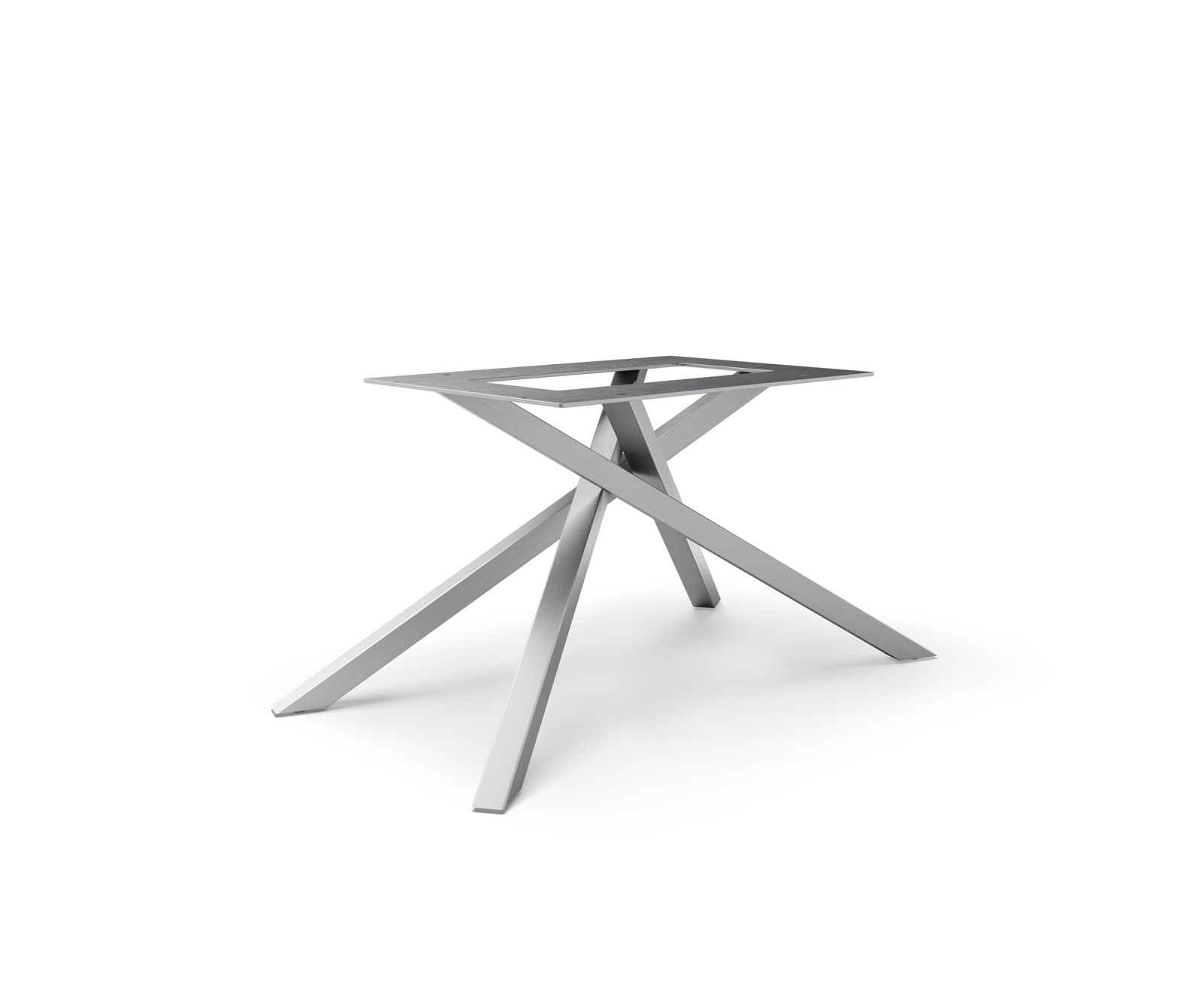 Kreuzgestell Rechteck Edelstahl für Tischplatten ab 200 cm Kreuzgestell Rechteck Edelstahl für Tischplatten ab 200 cm