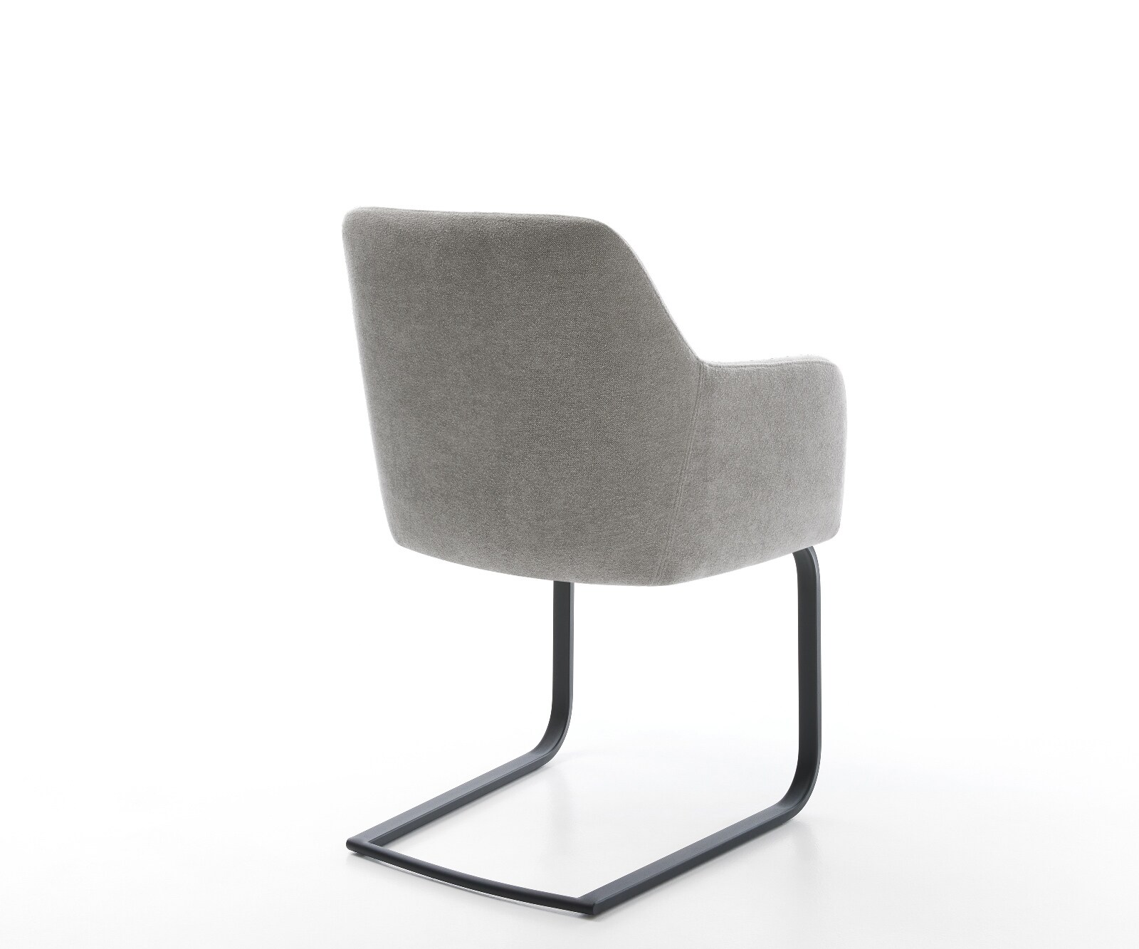 Freischwinger Greg-Flex Strukturstoff Soft Grau Freischwinger flach Schwarz Taschenfederkern 4