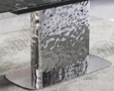 Piètement de table Wave inox brossé pour tables à rallonges de 180-300 cm 4