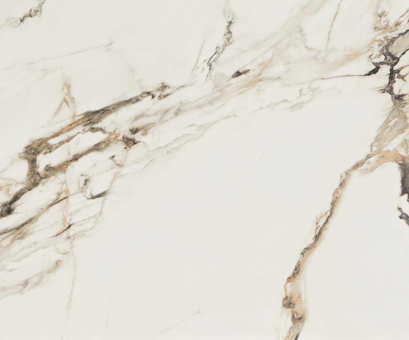 Couchtisch Ekrem 88x85 cm Keramik Calacatta Luxe Weiß-Gold-Grau Hairpin rund Metall Effektfinish Titan 3