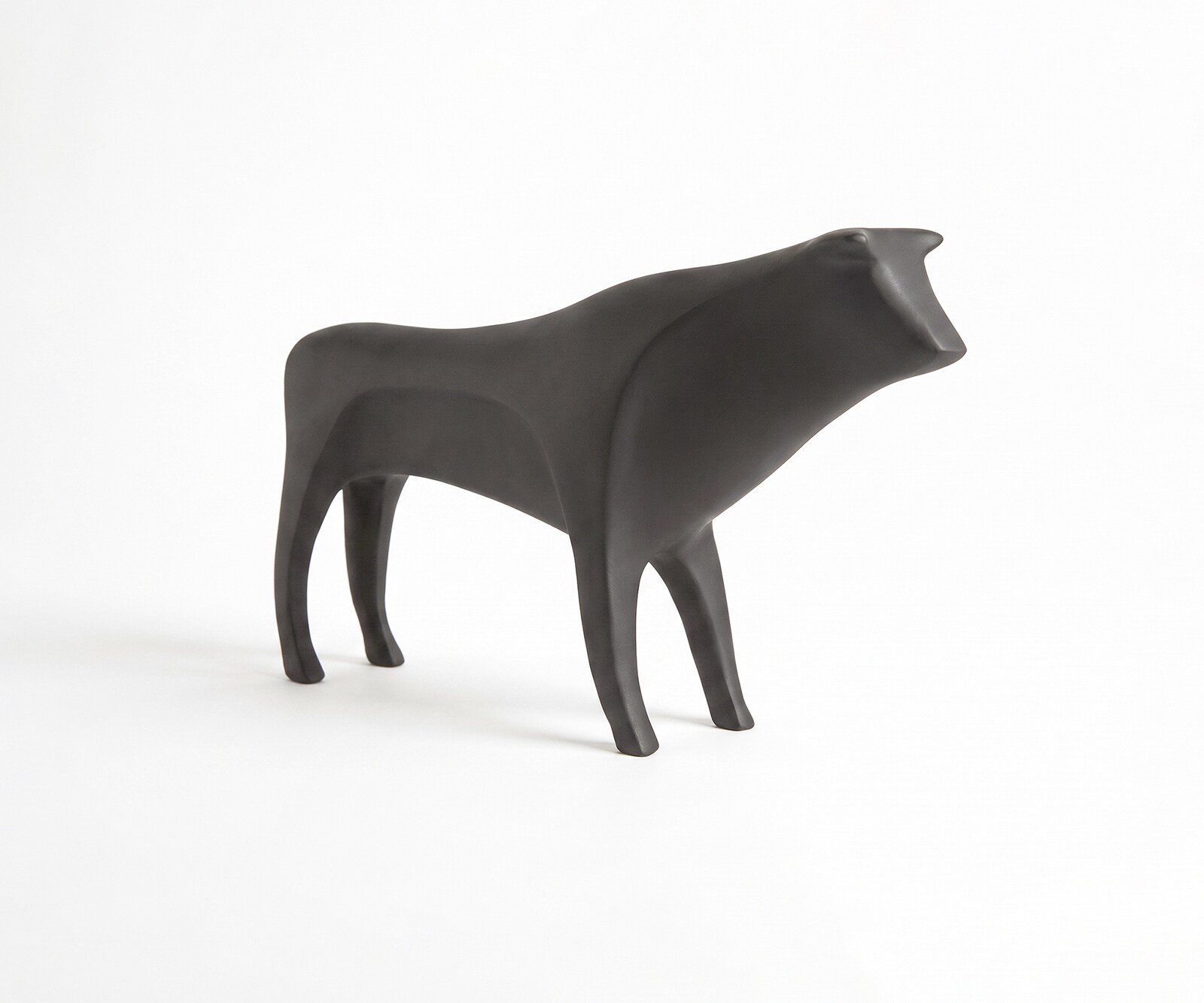 Figur Minos B8 x T36 x H23 cm Aluminium Basalt Gegossen