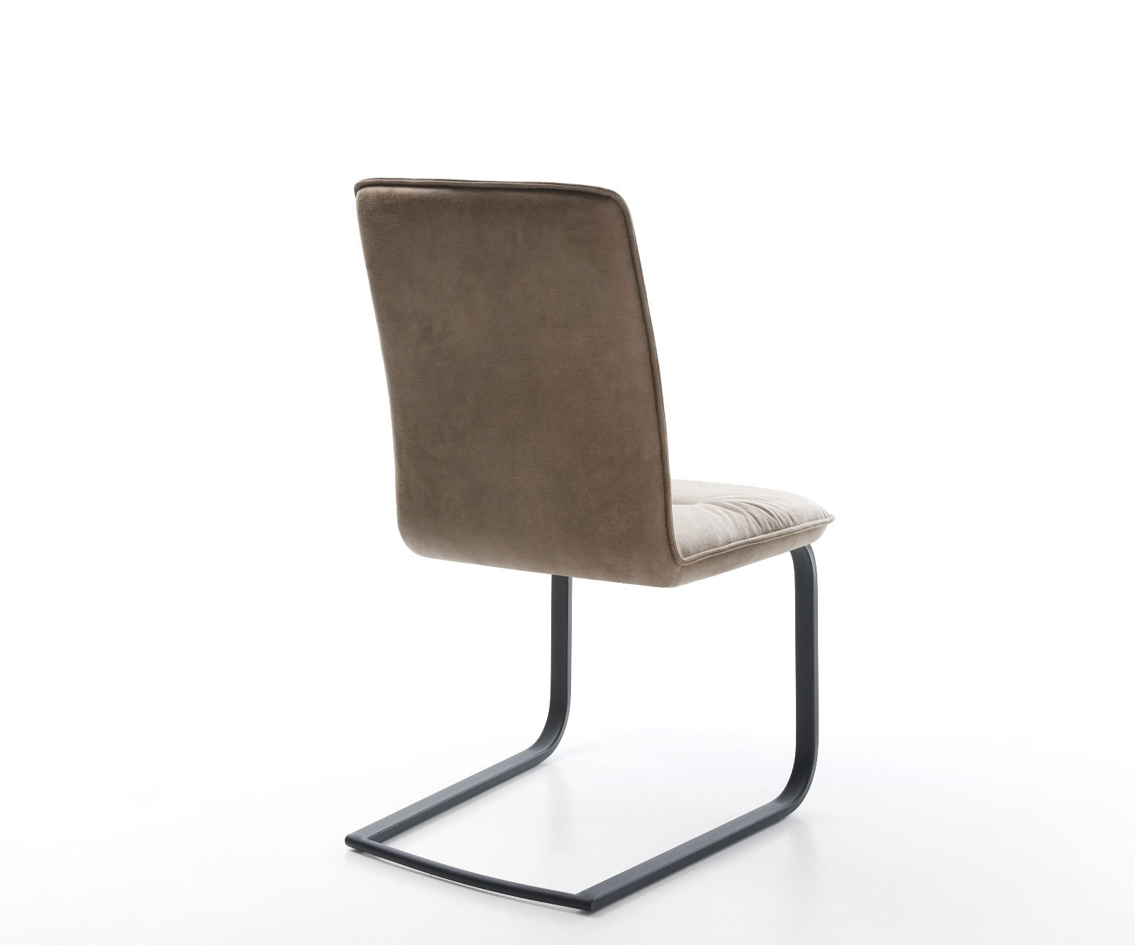 Freischwinger Vinjo-Flex Mikrofaser Taupe Vintage Freischwinger flach Schwarz 4 Freischwinger Vinjo-Flex Mikrofaser Taupe Vintage Freischwinger flach Schwarz 4