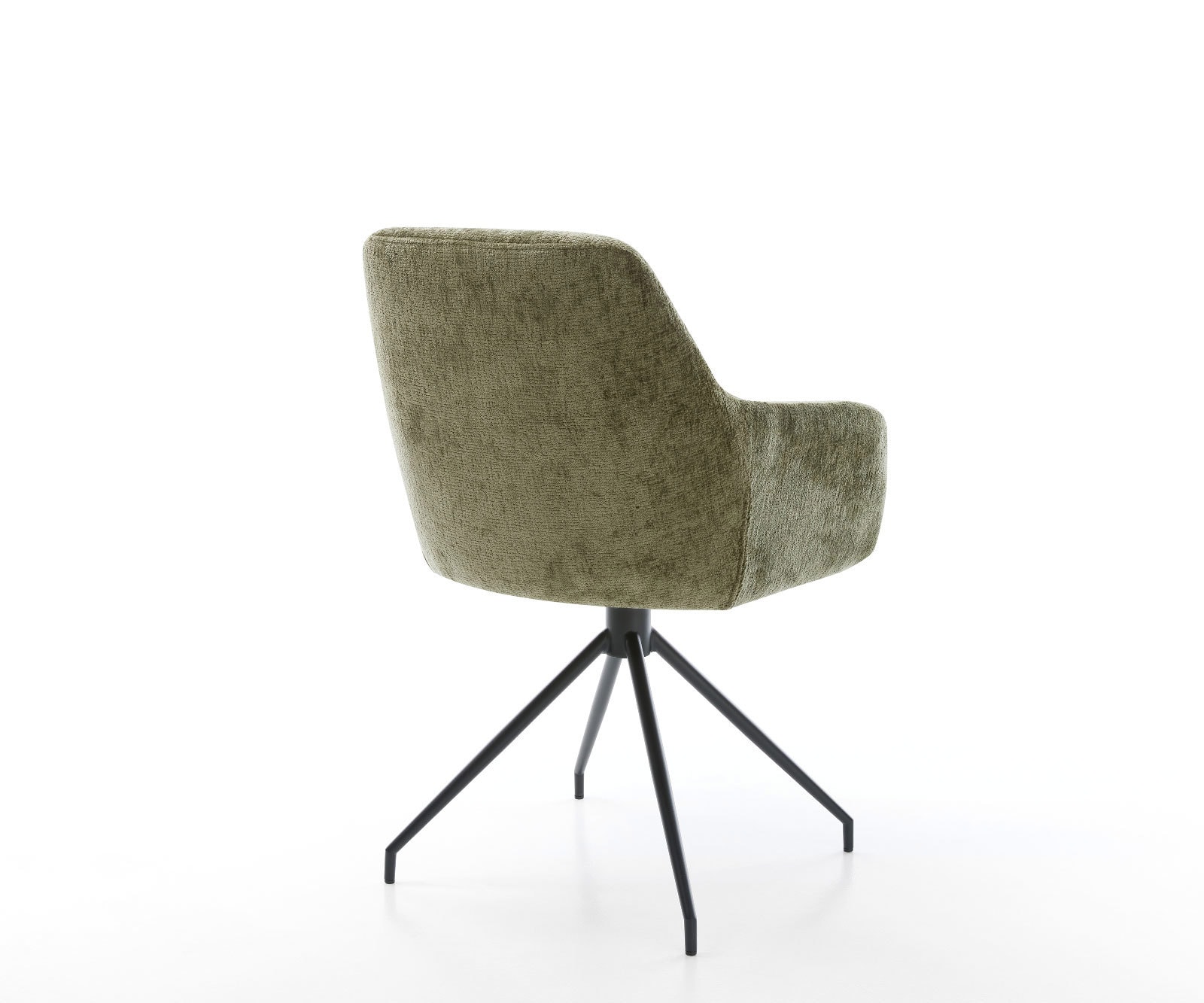 Chaise-pivotante Pejo-Flex chenille olive pied croisé conique noir pivotement sur 180° ressorts ensachés 5 Chaise-pivotante Pejo-Flex chenille olive pied croisé conique noir pivotement sur 180° ressorts ensachés 5