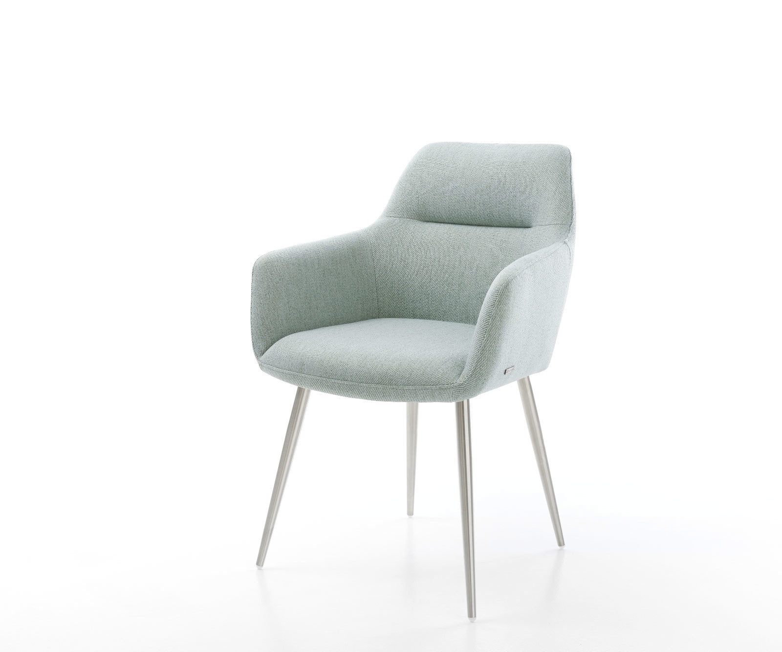 Esszimmerstuhl Pejo-Flex Stripes Mint 4-Fuß konisch Edelstahl Taschenfederkern Esszimmerstuhl Pejo-Flex Stripes Mint 4-Fuß konisch Edelstahl Taschenfederkern