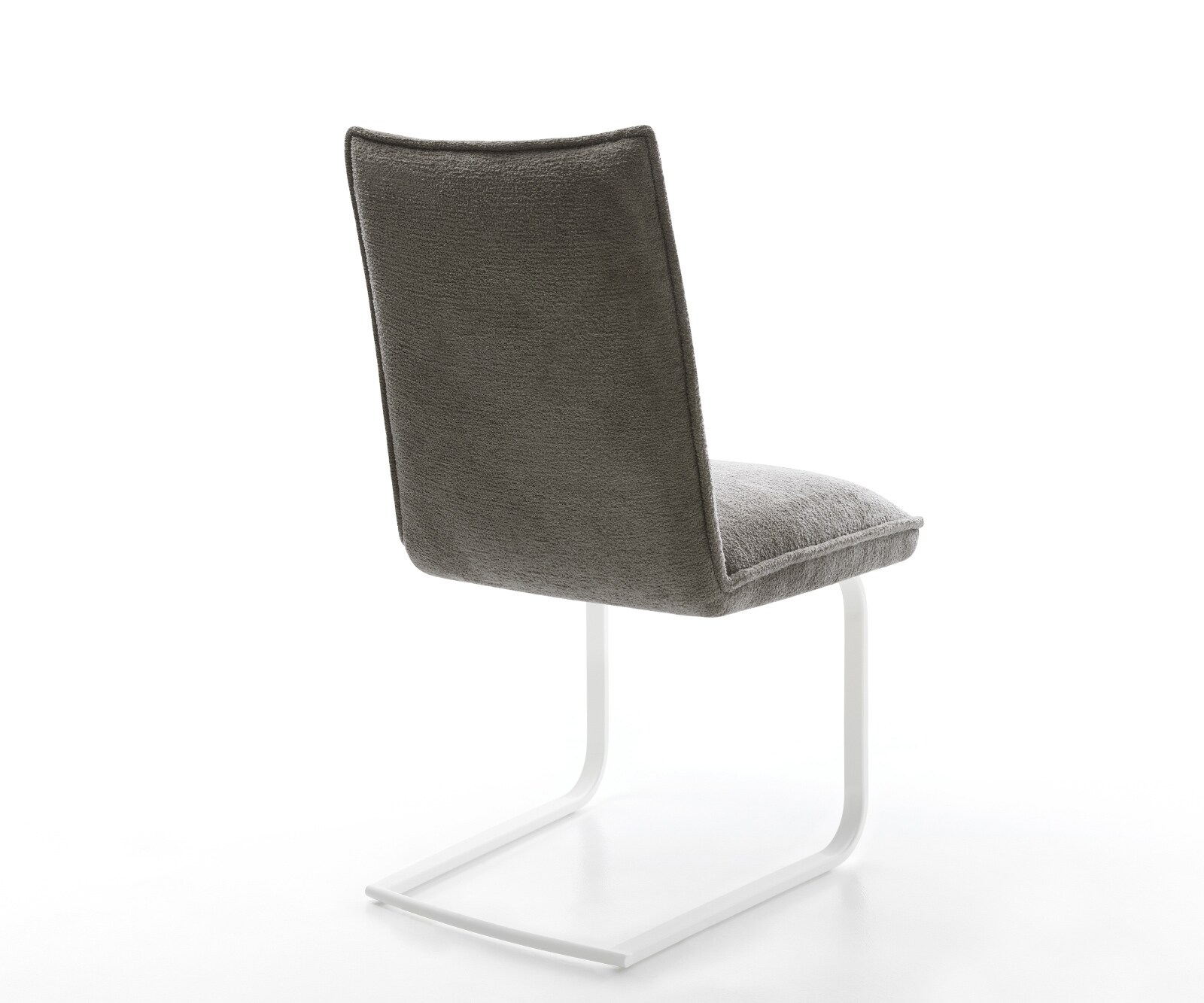 Cantilever Lelio-Flex bouclé doux couleur boue pied cantilever plat blanc resorts ensachés 5