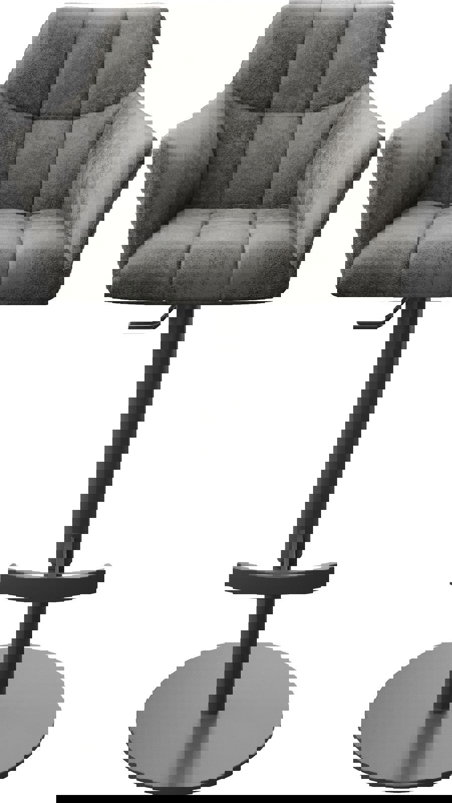 Barstuhl Yulo-Flex Vintage Grau Drehfuß höhenverstellbar Metall 3 Barstuhl Yulo-Flex Vintage Grau Drehfuß höhenverstellbar Metall 3