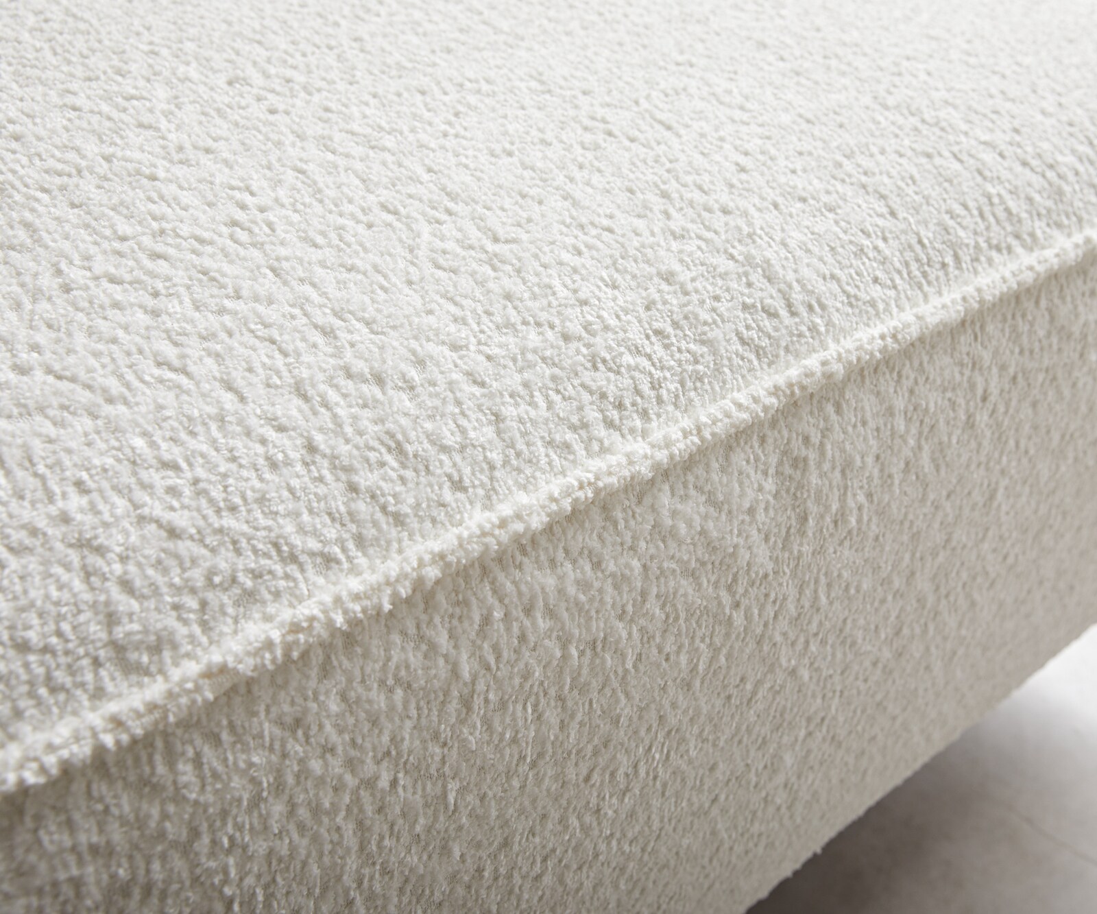 Wohnlandschaft Sirpio XL 360x260 cm Bouclé Creme-Weiß Recamiere variabel 4