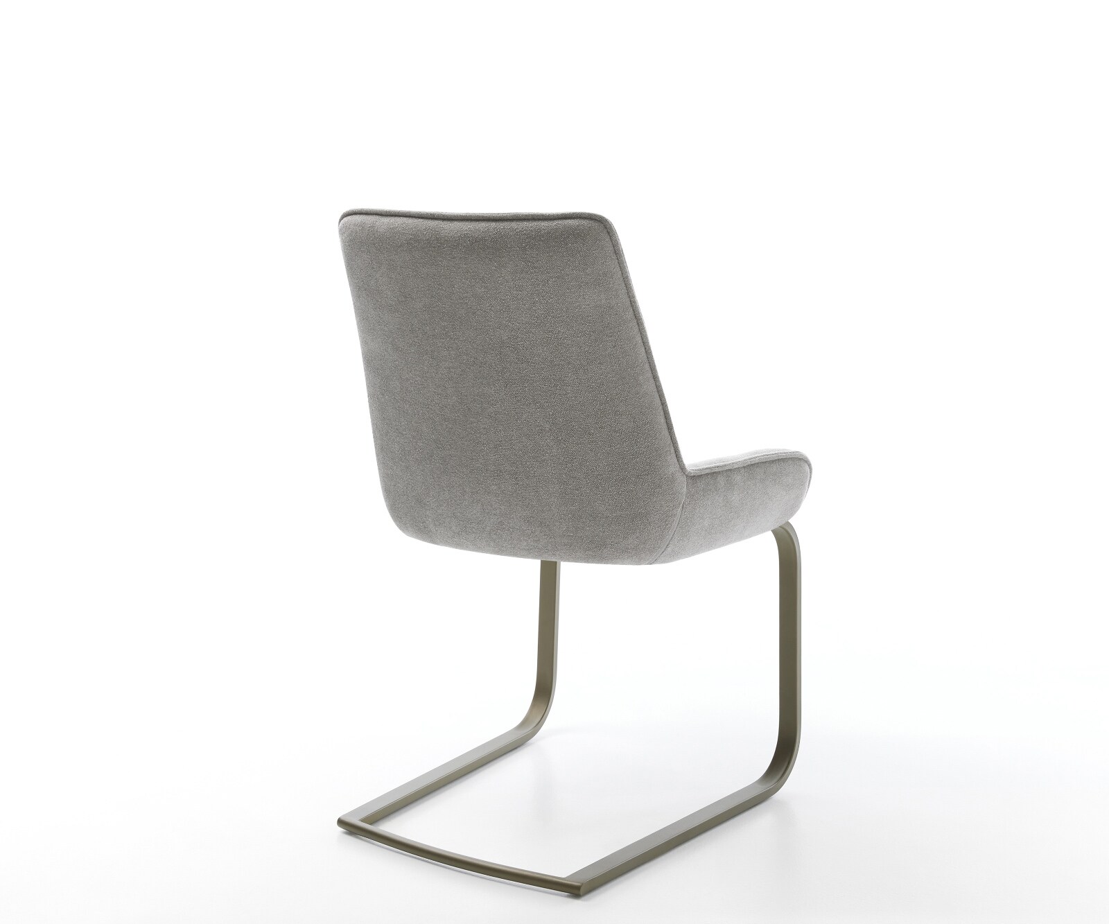 Cantilever Taimi-Flex tissu structuré doux gris pied cantilever plat aspect titane 5
