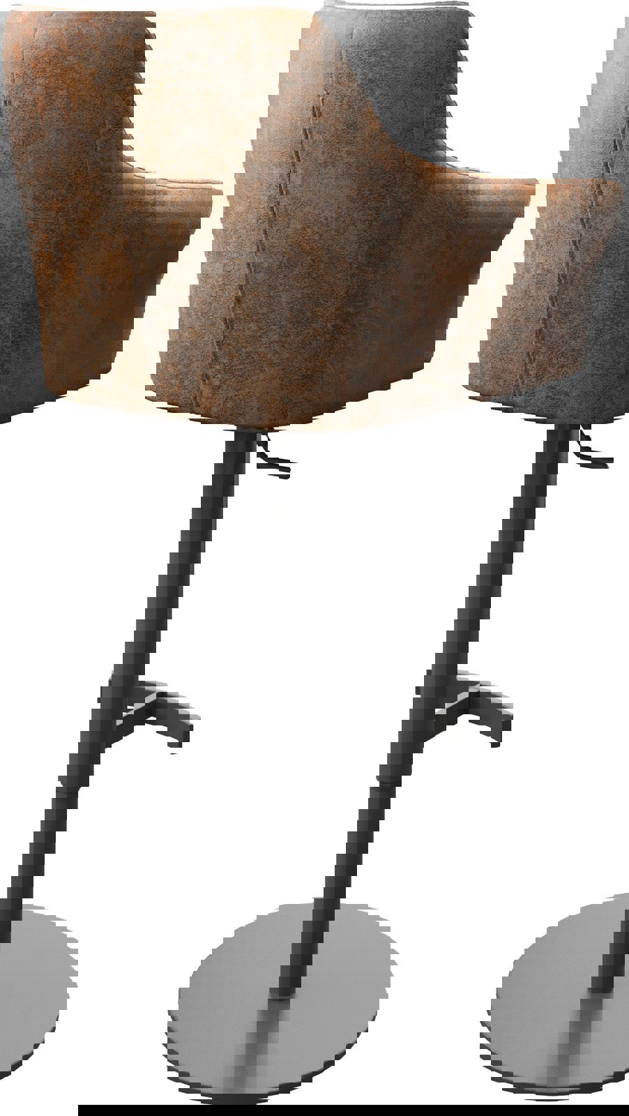 Barstuhl Yulo-Flex Vintage Braun Drehfuß höhenverstellbar Metall 4 Barstuhl Yulo-Flex Vintage Braun Drehfuß höhenverstellbar Metall 4