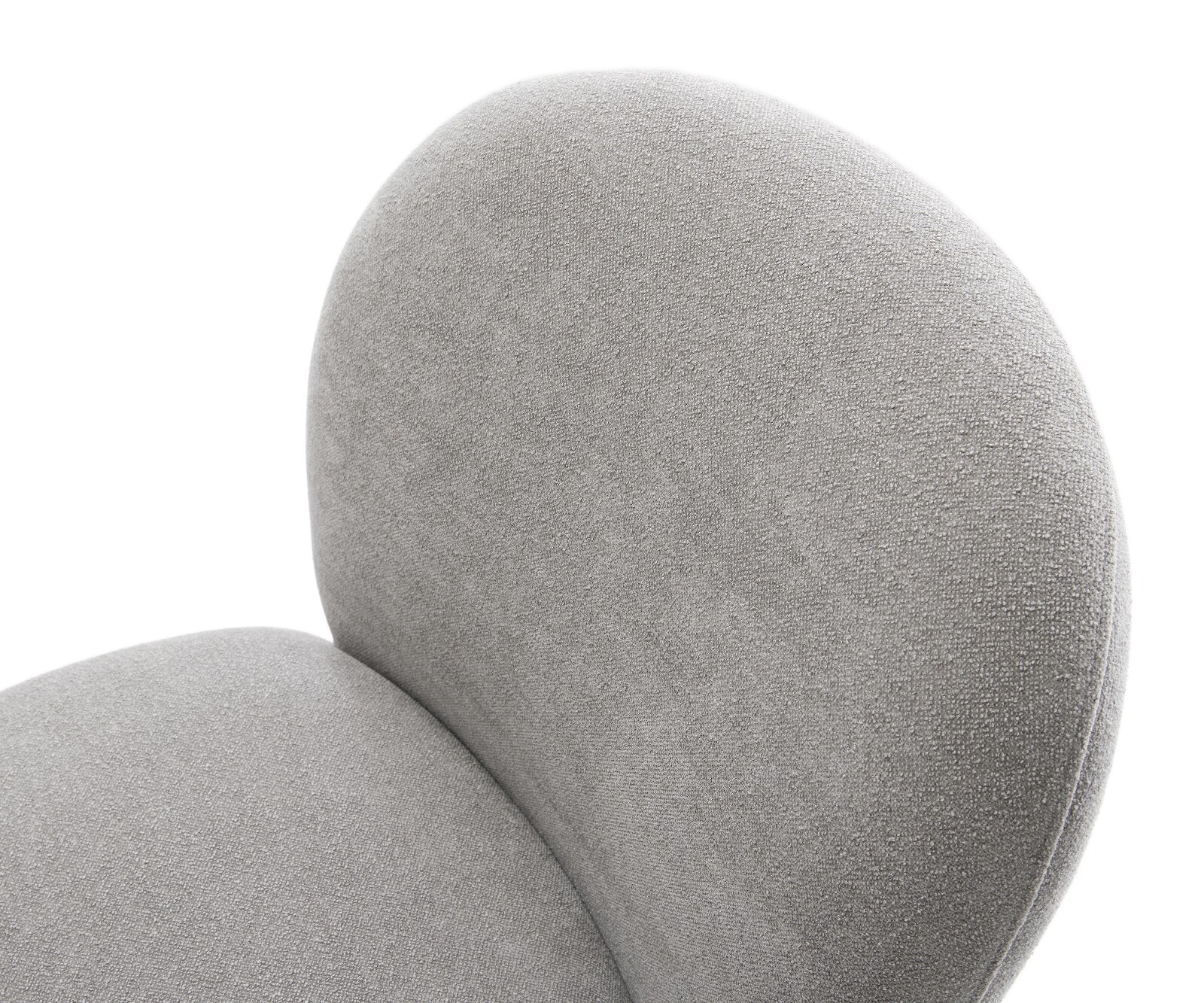 Esszimmerstuhl Nube-Flex Strukturstoff Soft Grau 4-Fuß konisch Edelstahl Taschenfederkern 4