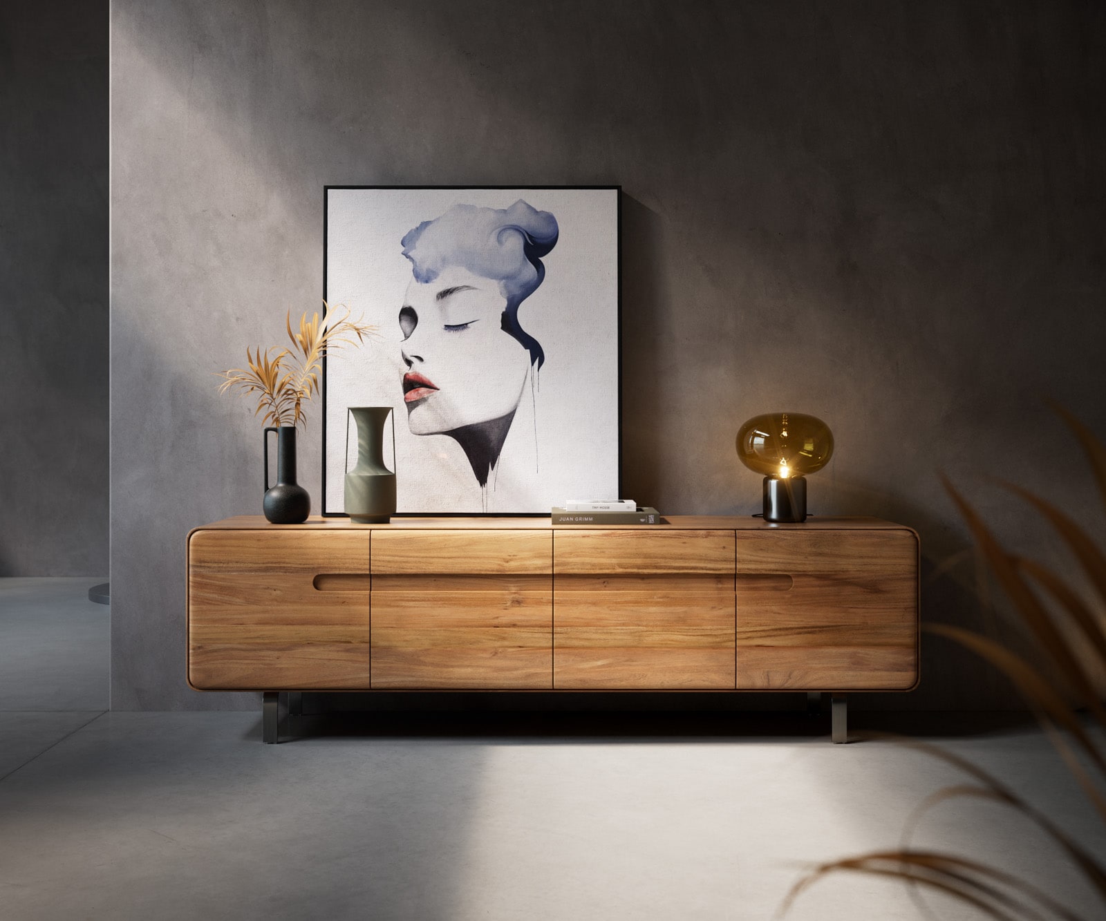 Lowboard Anaya Akazie Natur Lowboard Anaya Akazie Natur