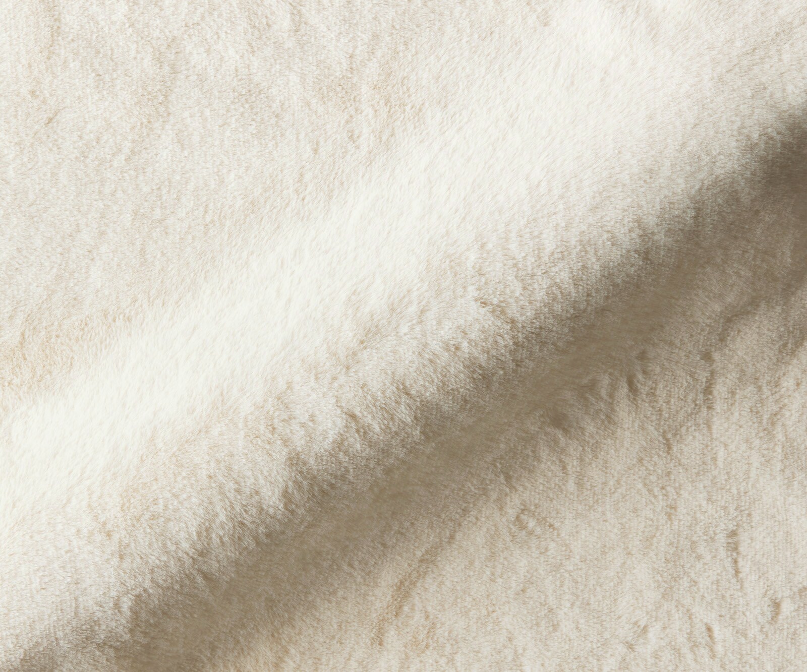 Fauteuil-lounge Zena 75x85 cm peluche crème-blanc 2