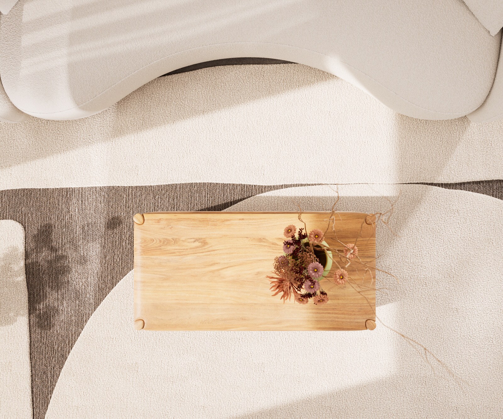 Couchtisch Simcha 100x50 cm Akazie Natur 2 Klappen 3 Couchtisch Simcha 100x50 cm Akazie Natur 2 Klappen 3