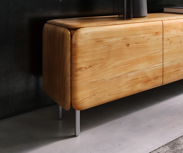 Fuß Rund Edelstahl 20cm (4er Set) 1