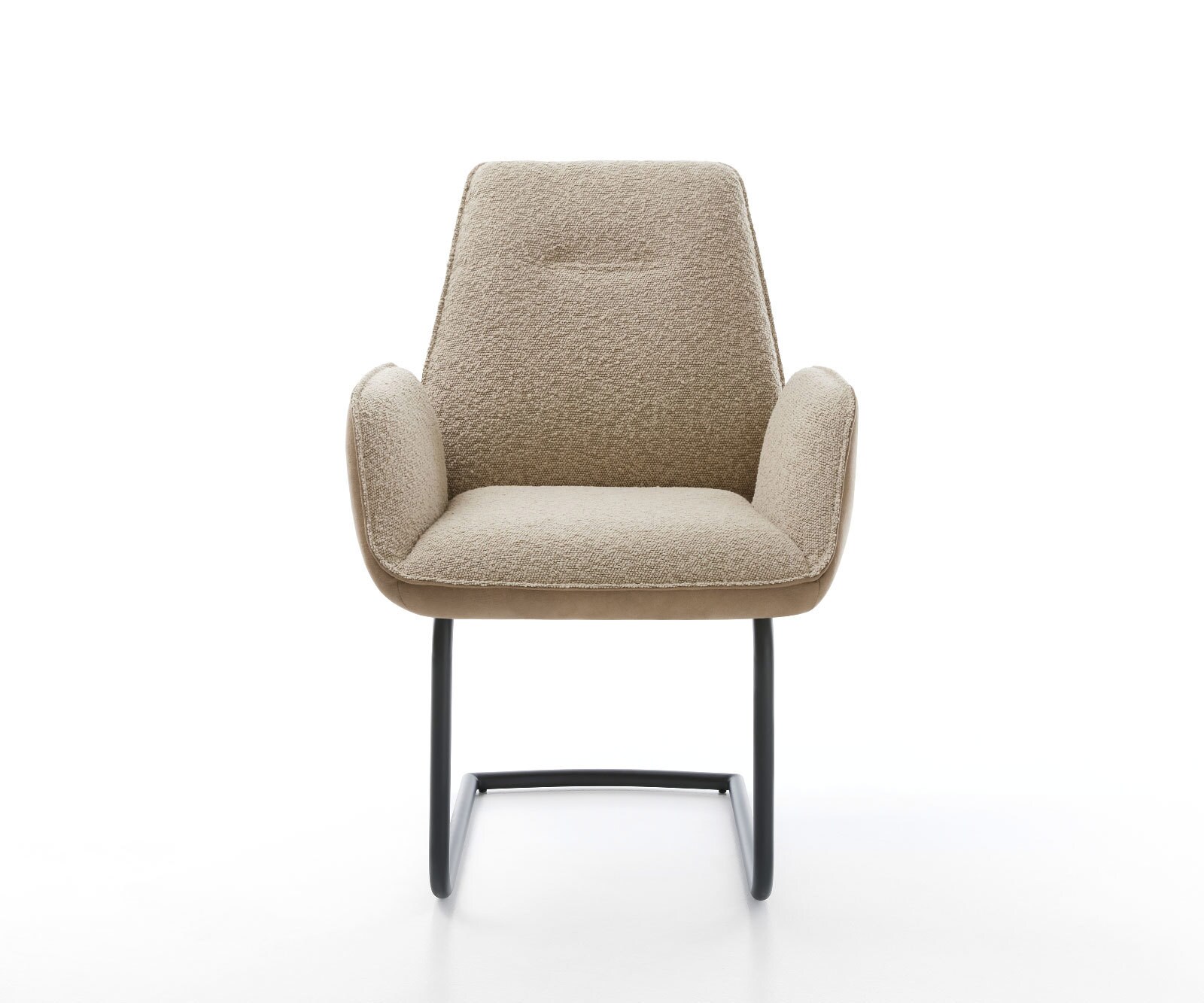 Cantilever Zoa-Flex tissu mixte couleur boue pied cantilever rond noir ressorts ensachés 2